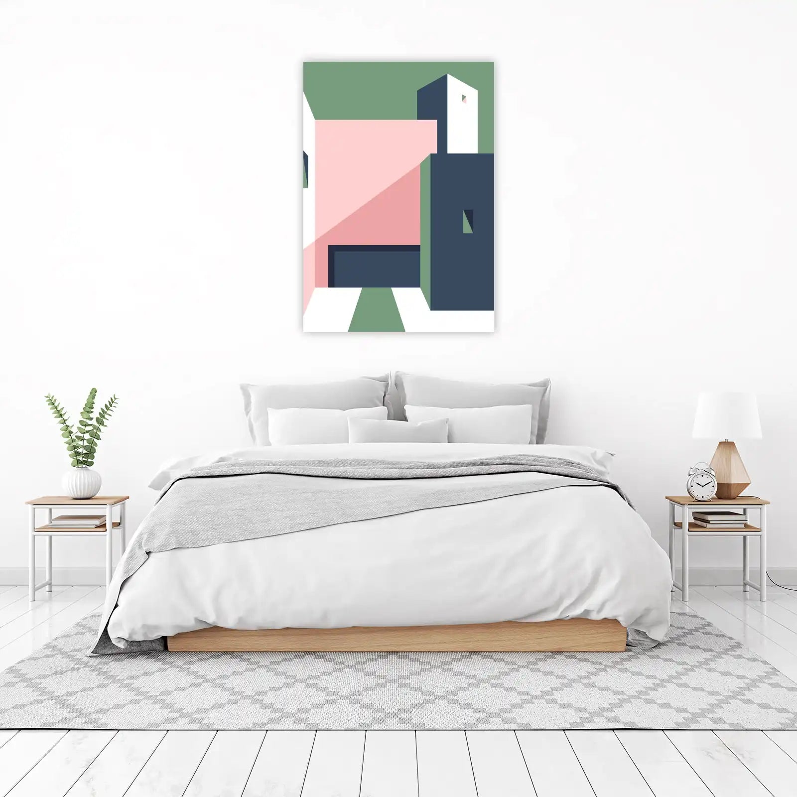 Modern Geometric Architectural Wall Art