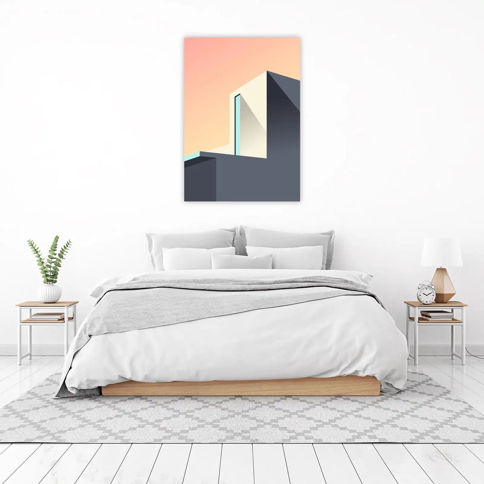 Minimalist Doorway Sunset Wall Art