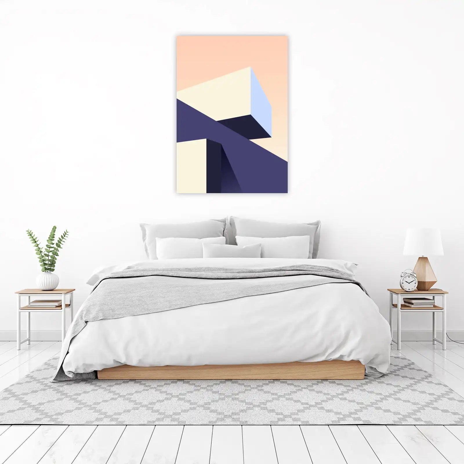 Abstract Geometric Architecture Wall Art