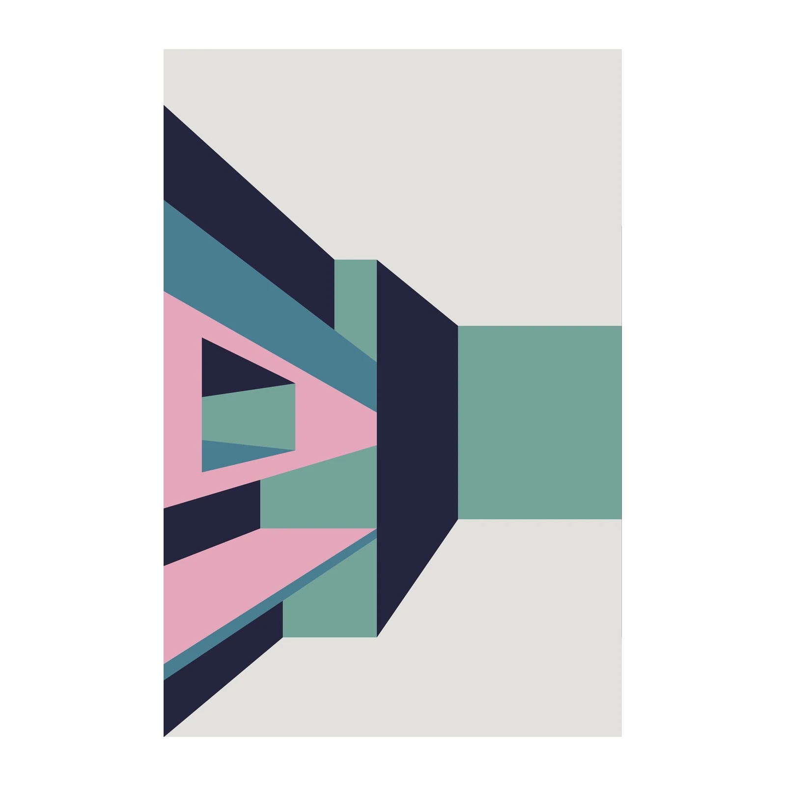 Abstract Geometric Architecture Wall Art