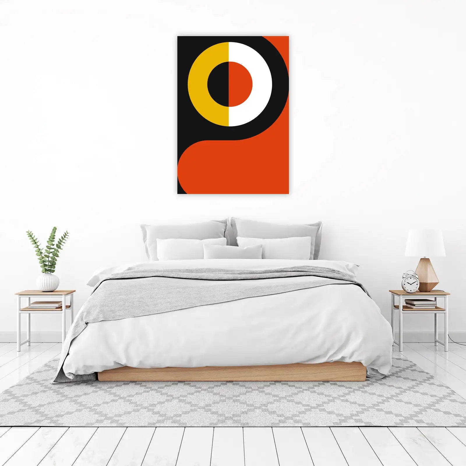 Abstract Geometric Circles Wall Art