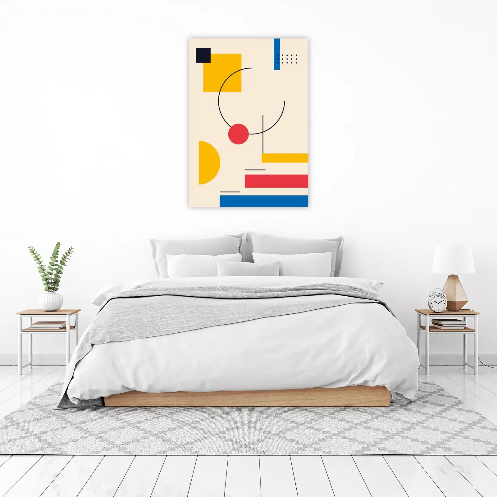 Abstract Geometric Mid-Century Wall Art