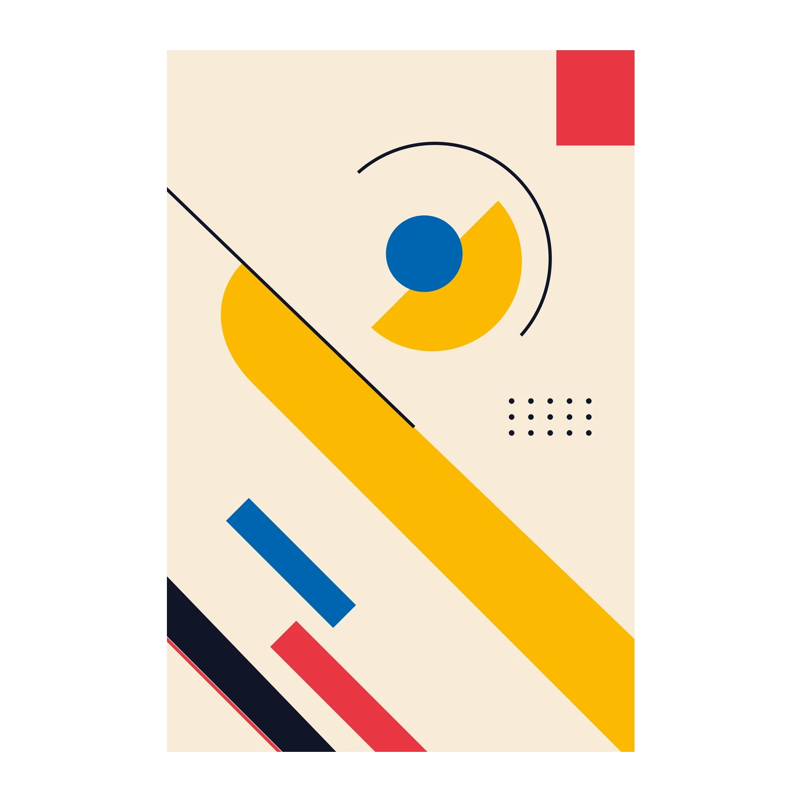 Modern Geometric Pop Art Wall Art