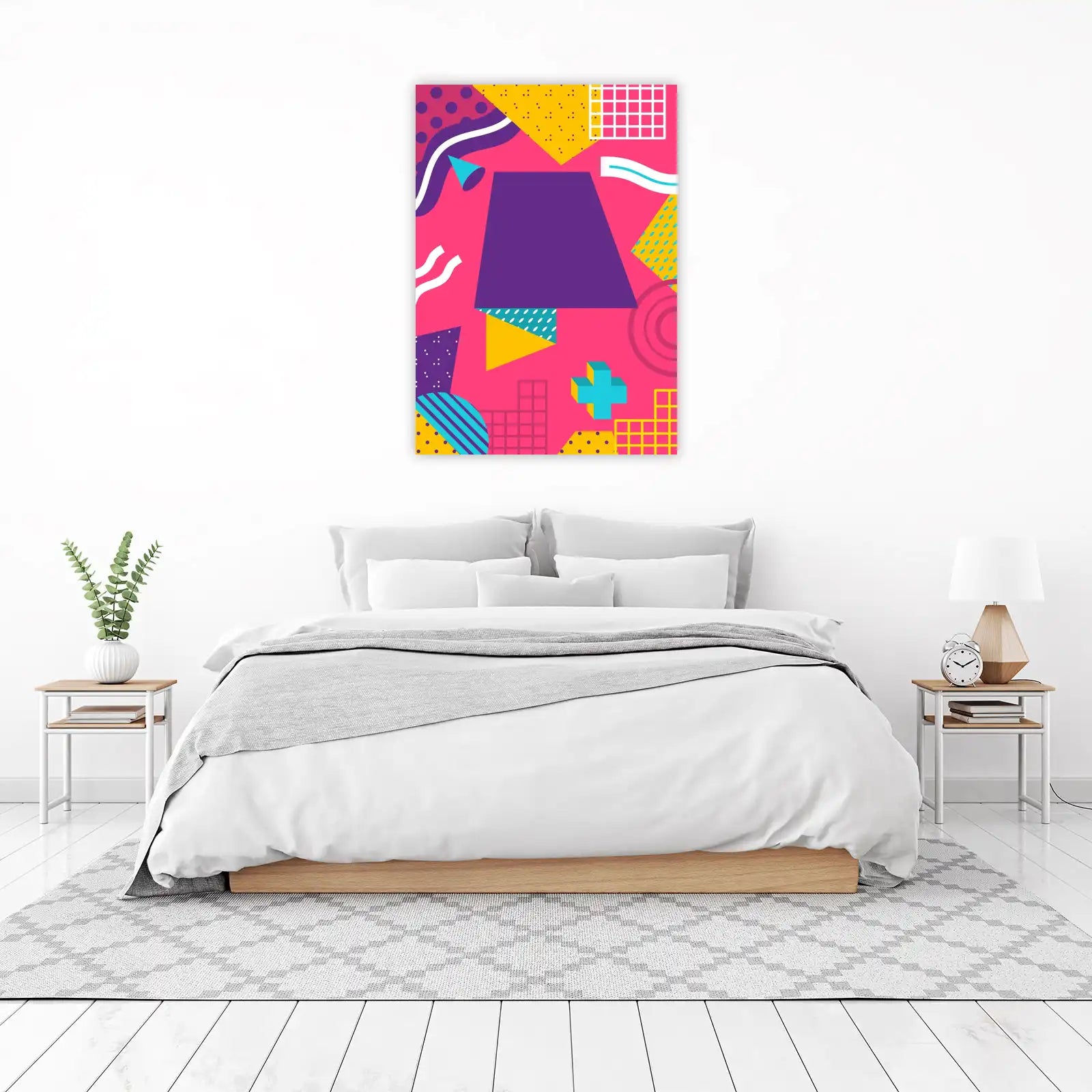 Retro Memphis Design Geometric Wall Art