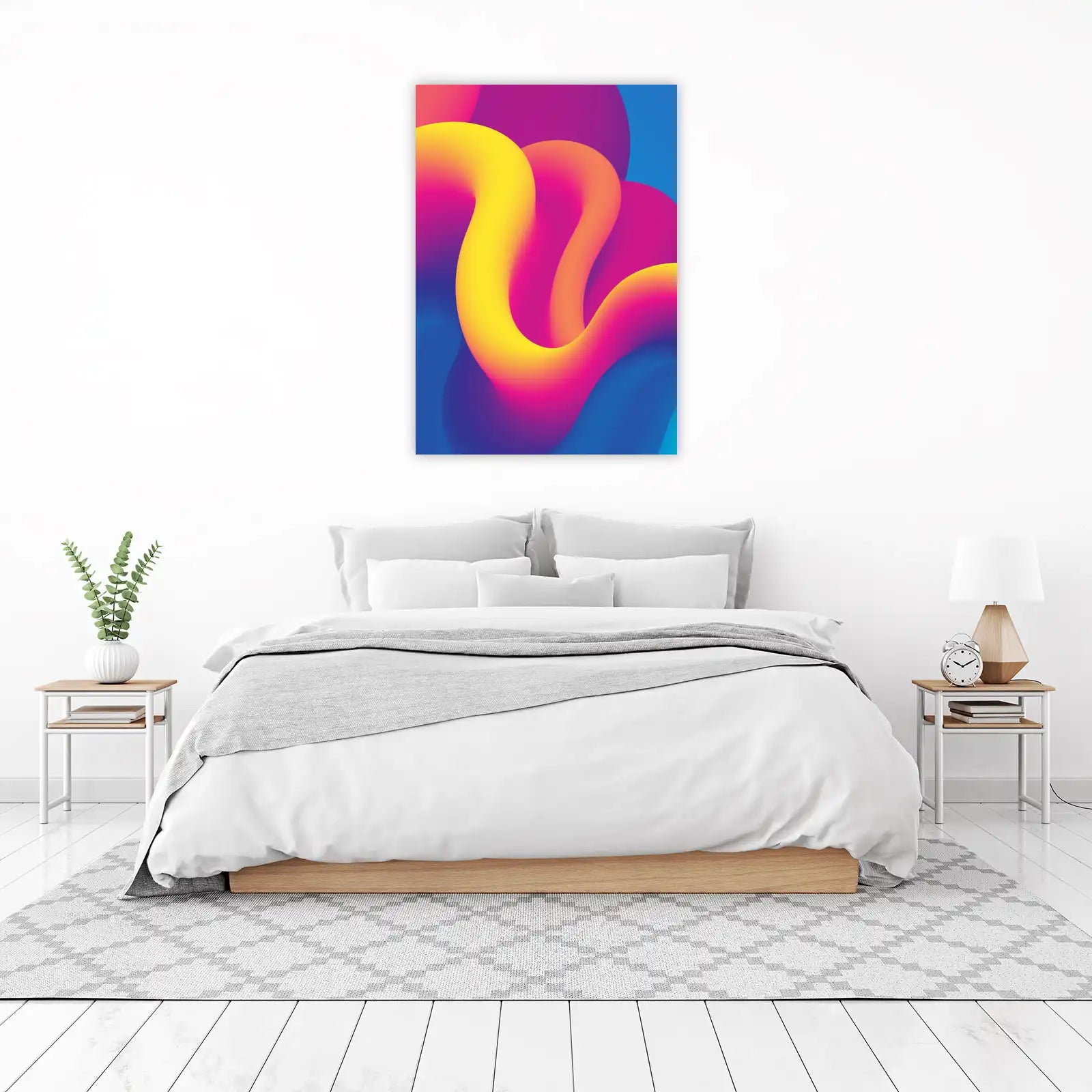 Vibrant Swirl Abstract Art Wall Art