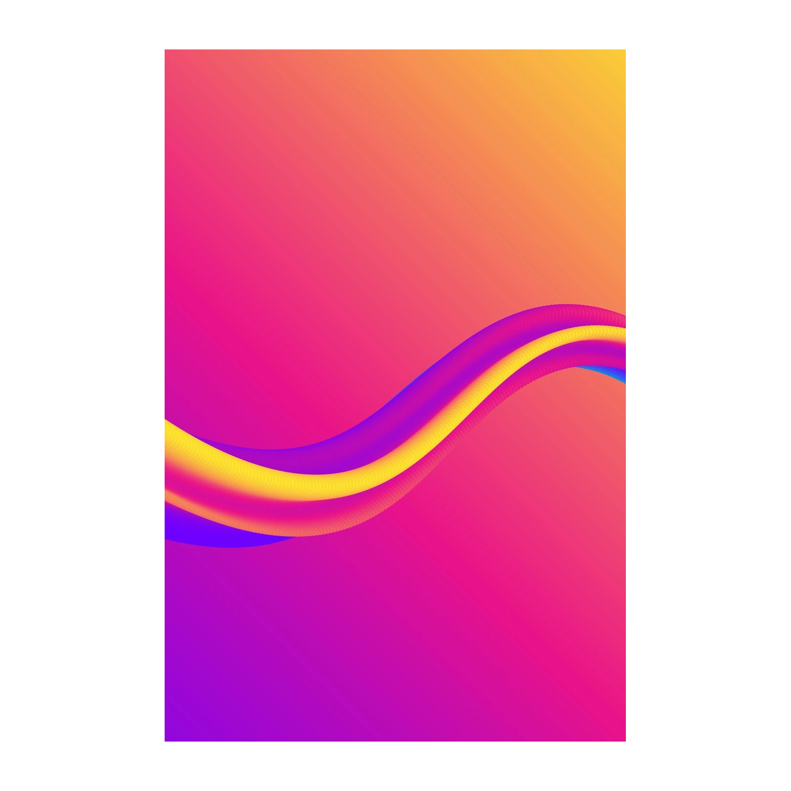 Vibrant Swirl Abstract Wall Art Wall Art