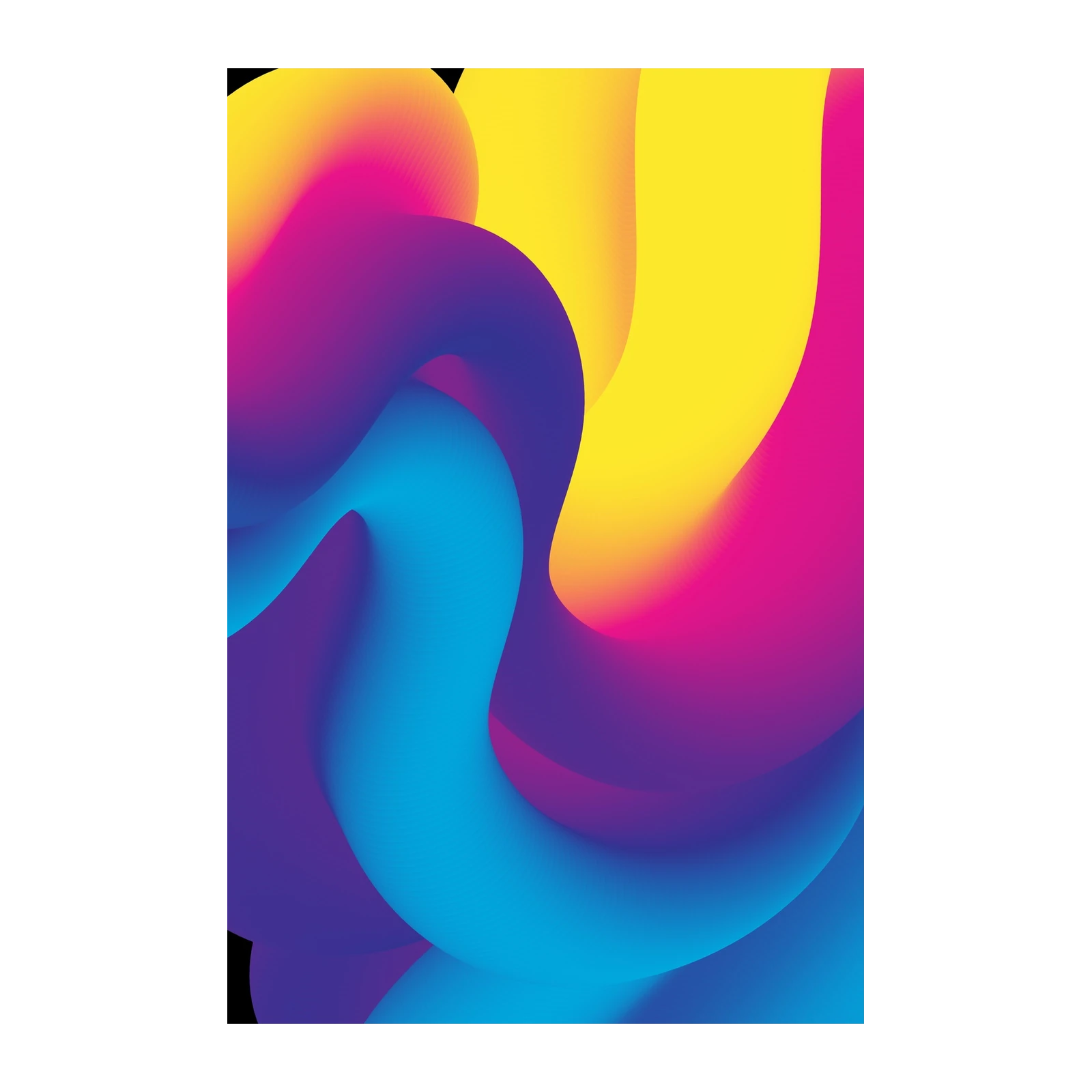 Vibrant Fluid Abstract Wall Art