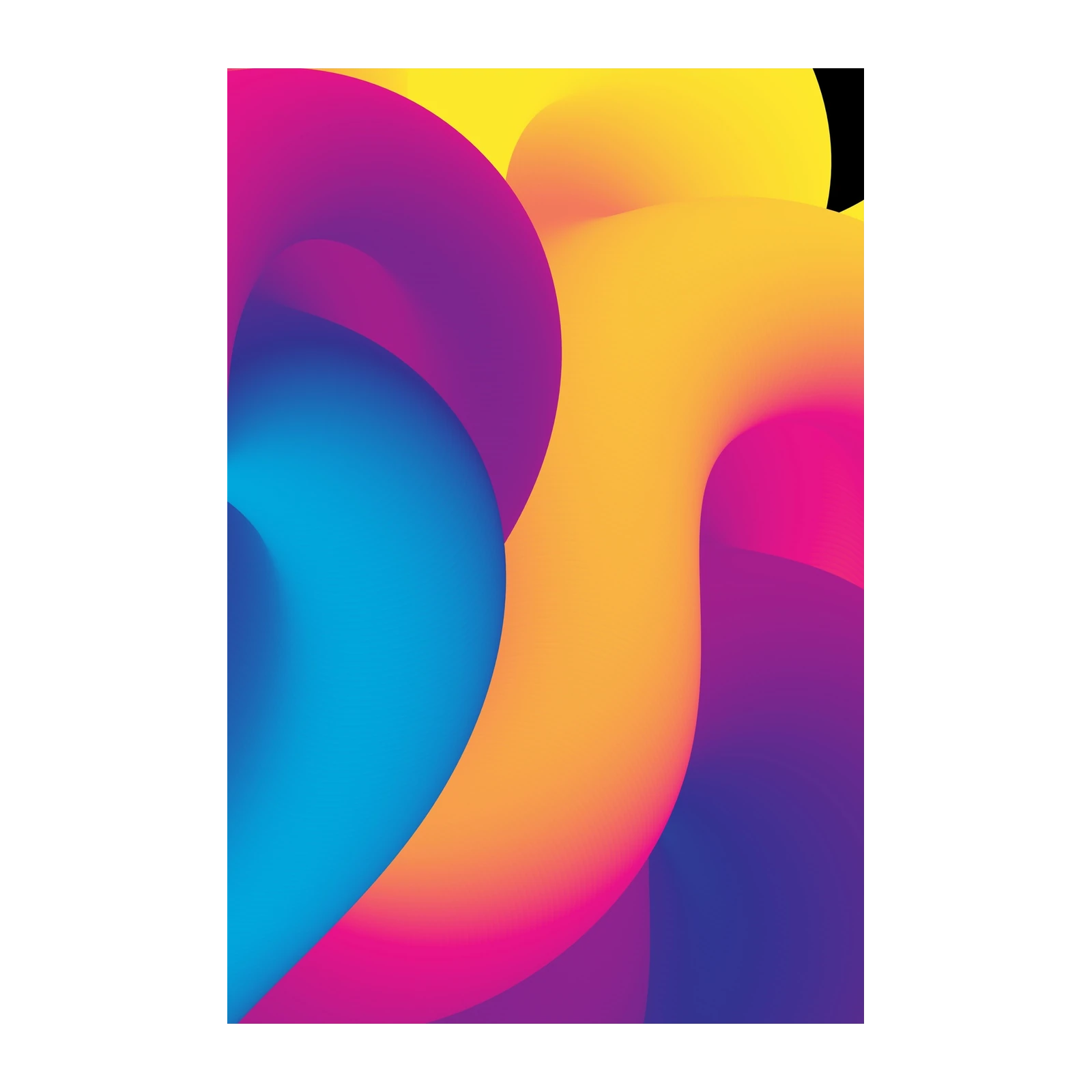 Vibrant Abstract Swirls Wall Art