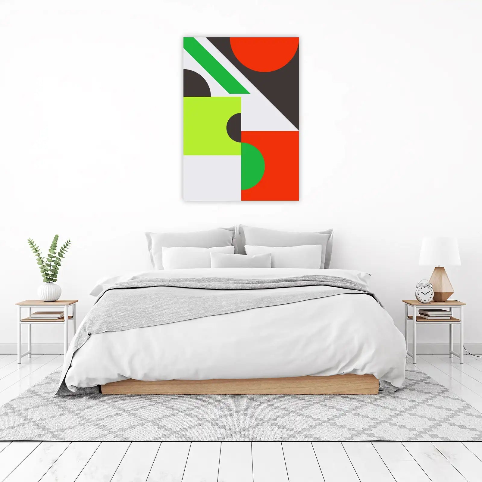 Vibrant Geometric Mid-Century Modern Wall Art
