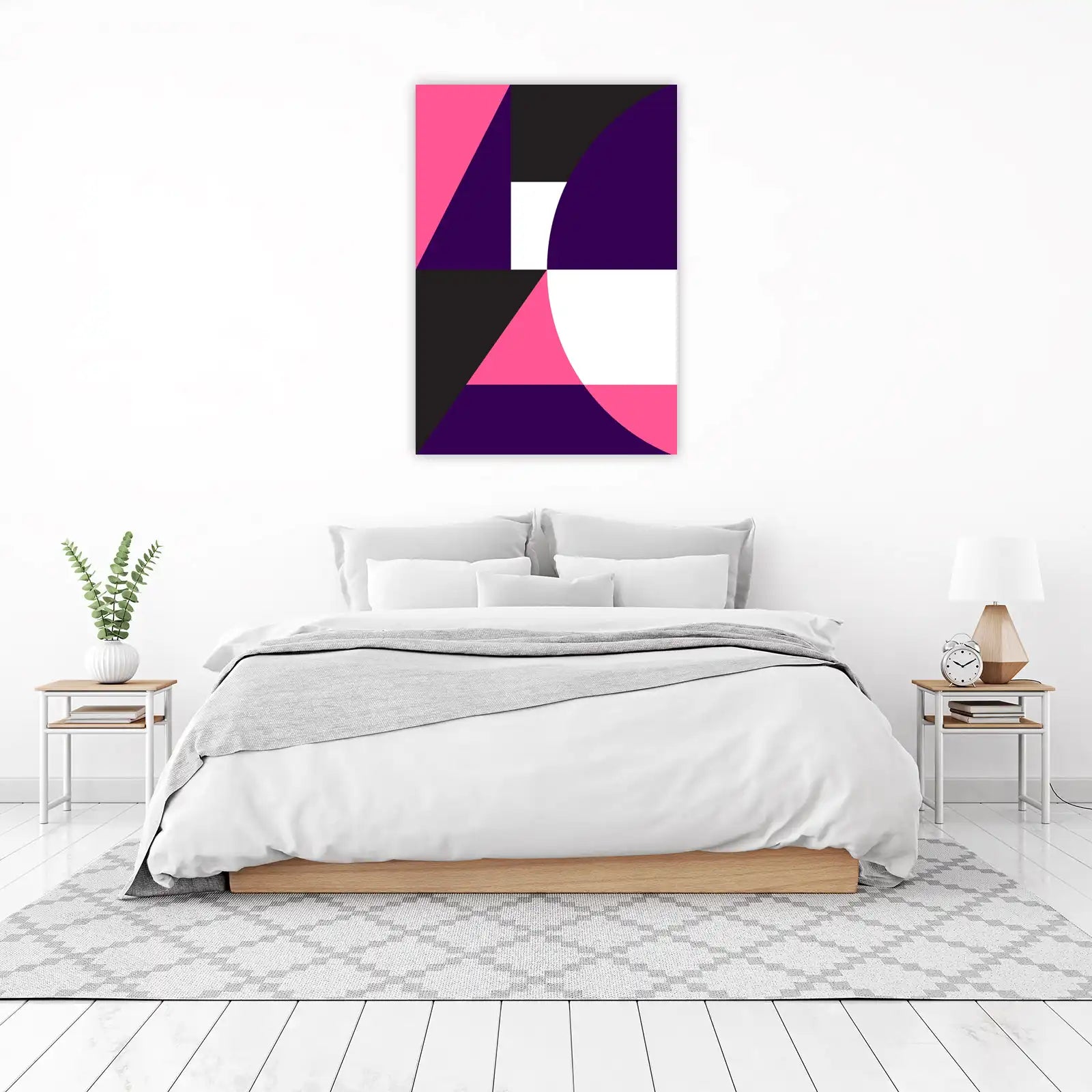 Bold Geometric Pop Art Wall Art