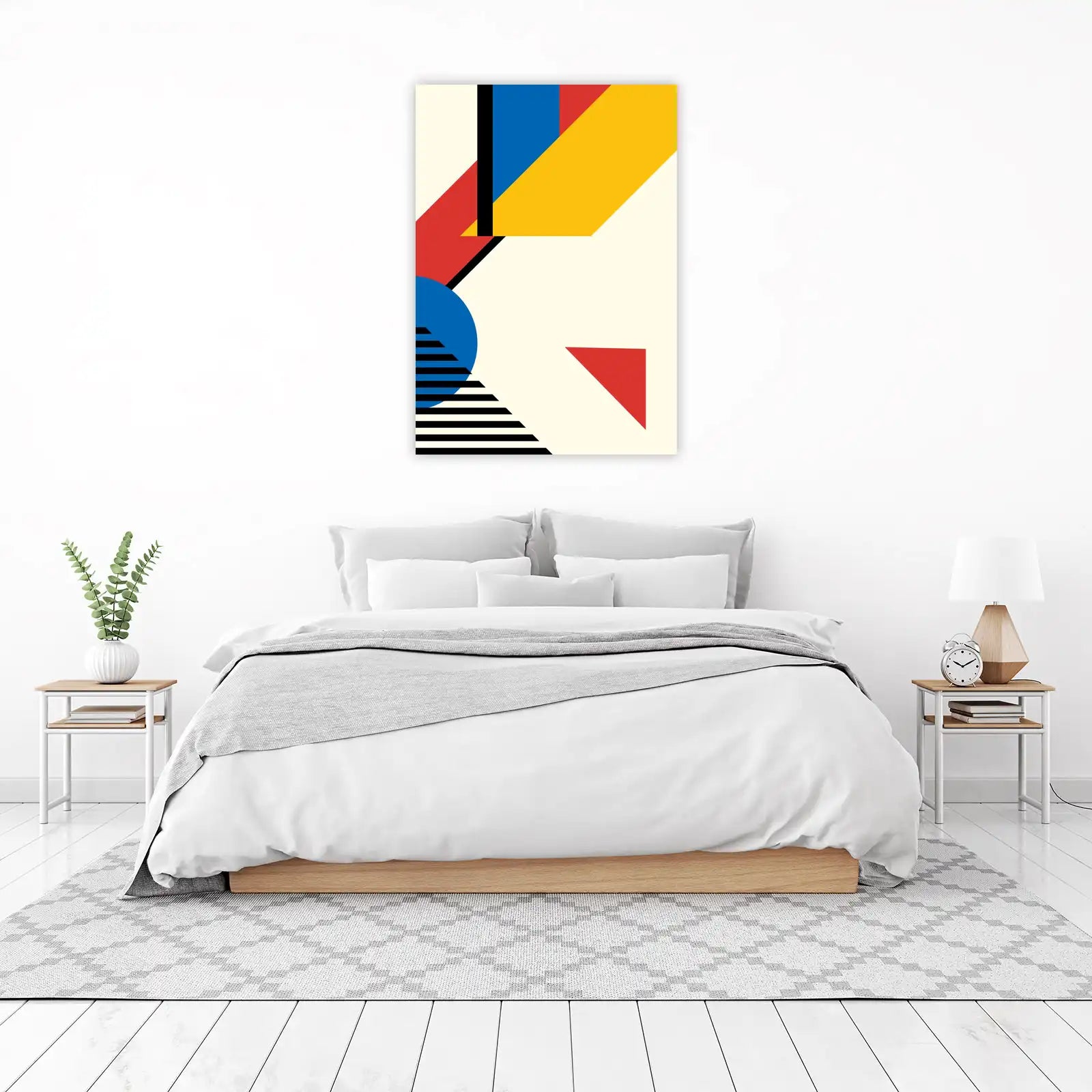 Abstract Geometric Memphis Style Wall Art