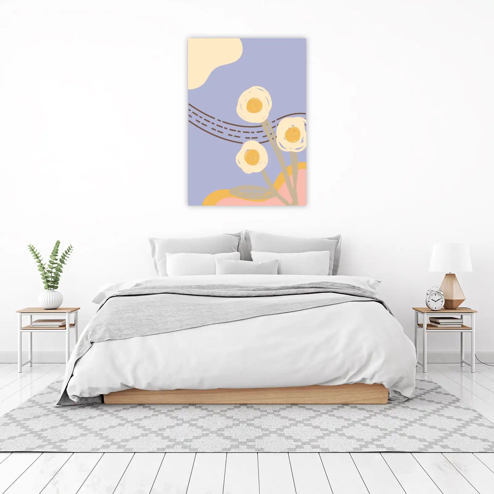 Abstract Floral Road Dream Wall Art