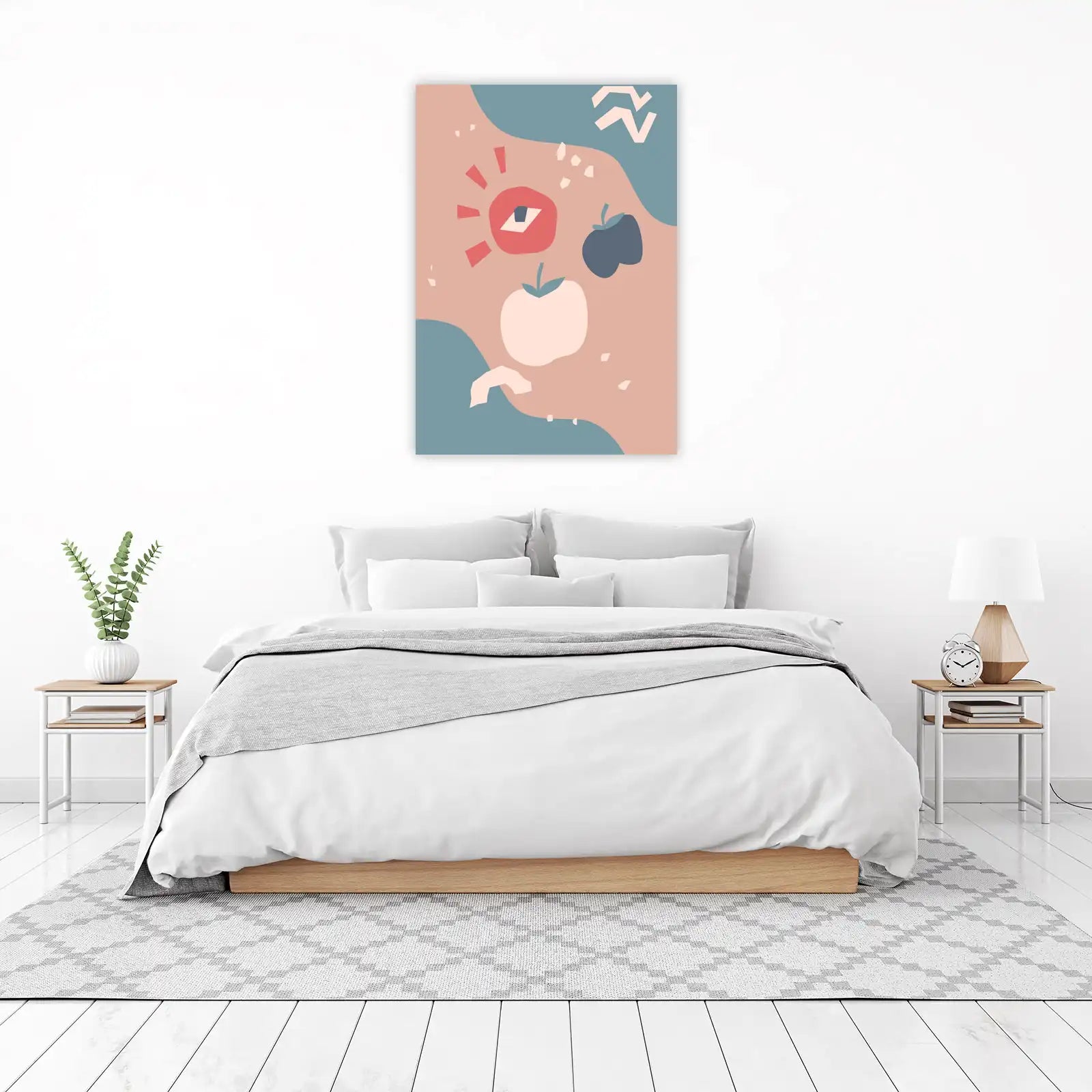 Boho Abstract Fruit & Eye Wall Art Wall Art