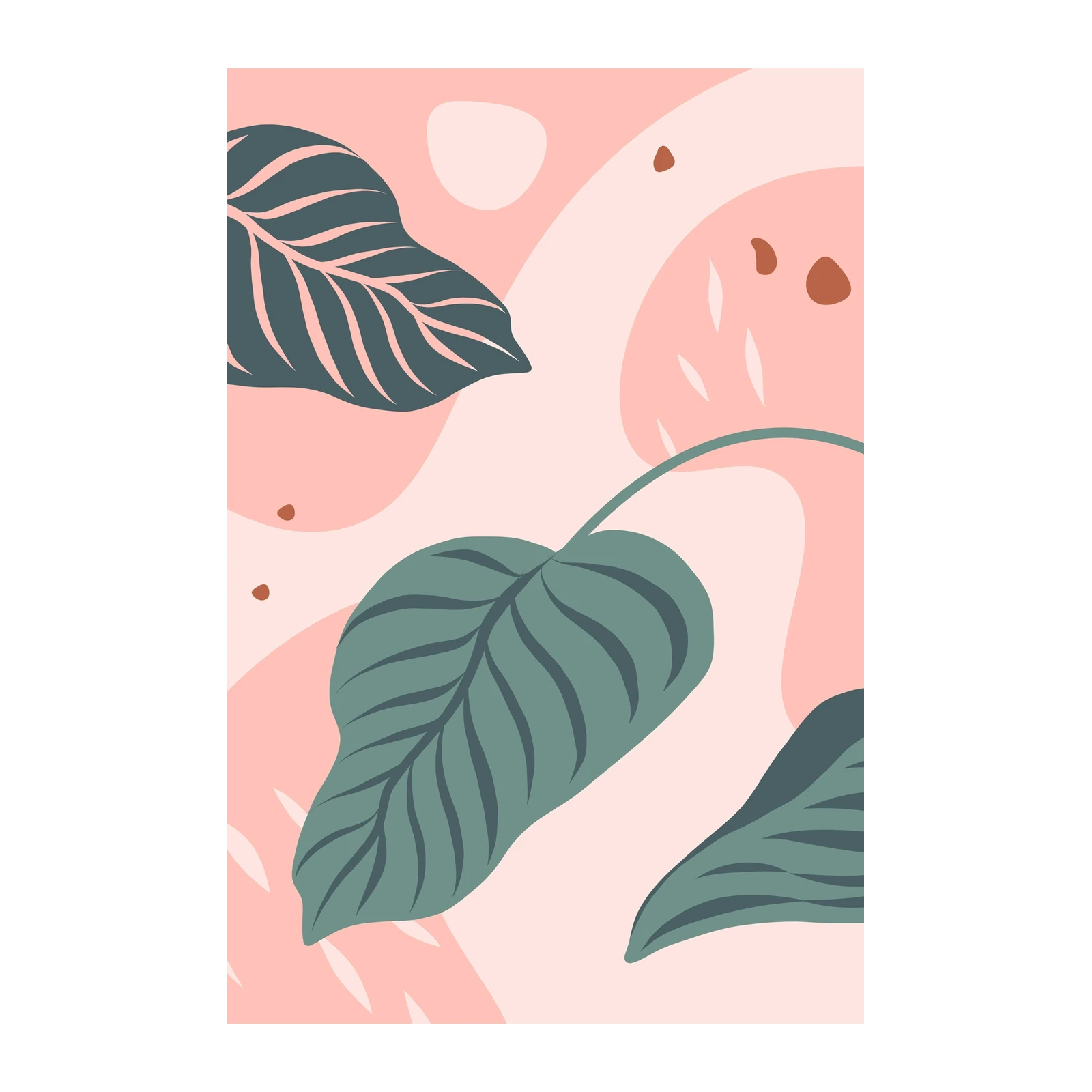 Abstract Tropical Leaf Wall Art Wall Art