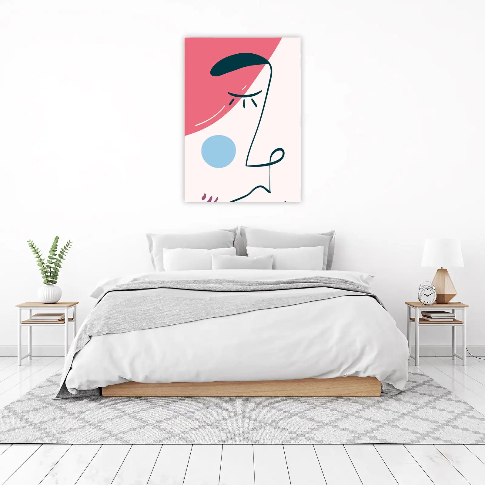 Abstract Face Modern Art Wall Art
