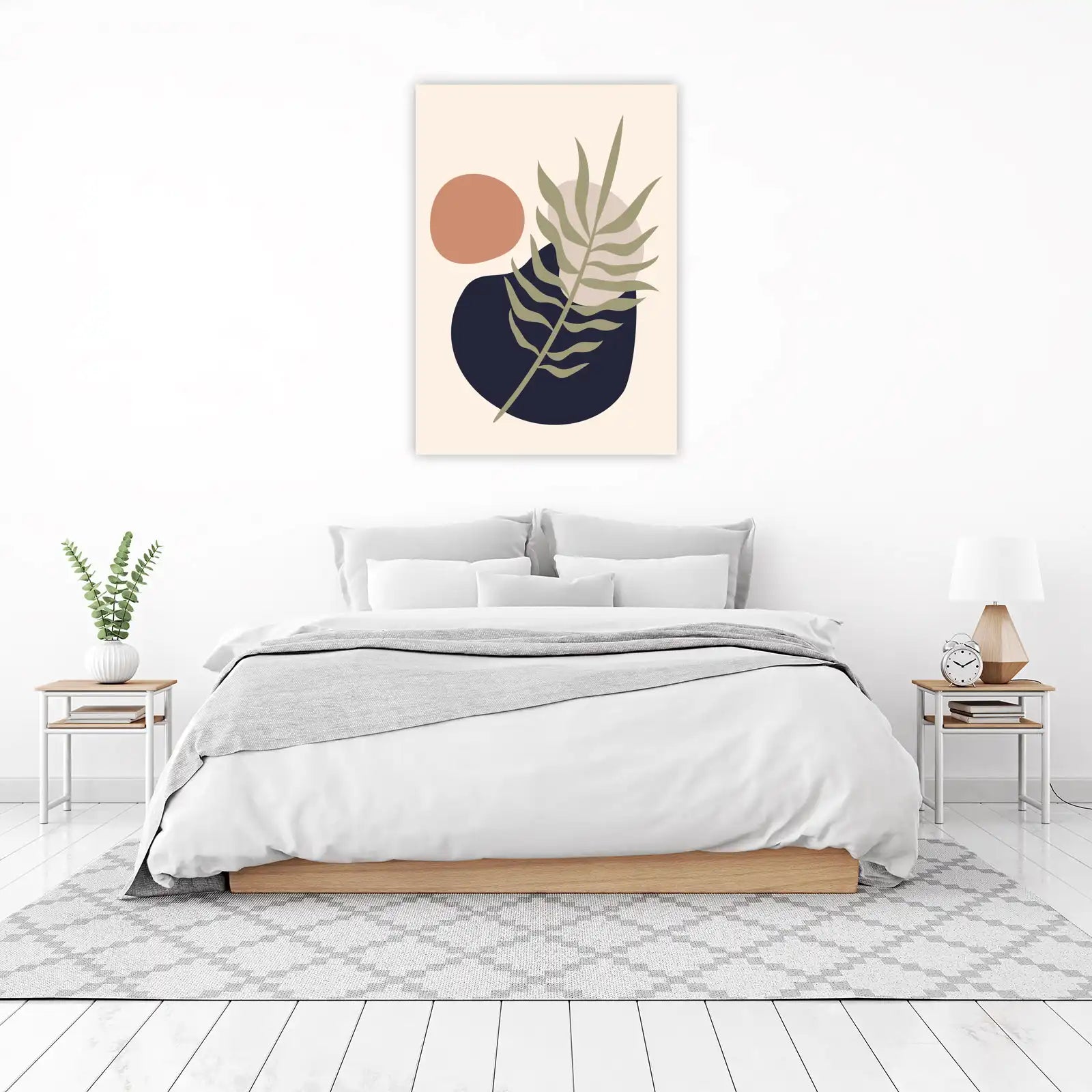 Abstract Leaf Mid-Century Modern Wall Art