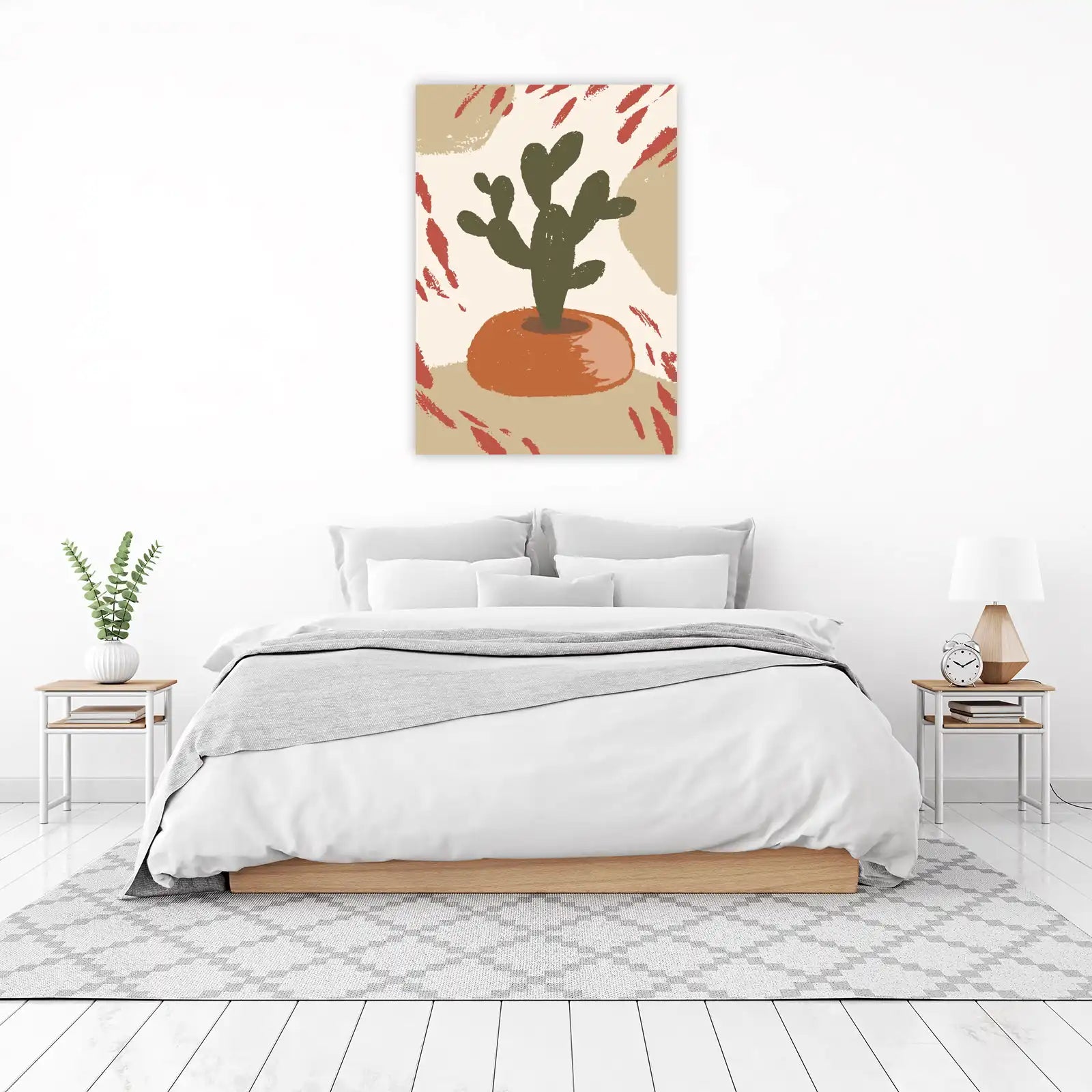 Desert Cactus Abstract Wall Art