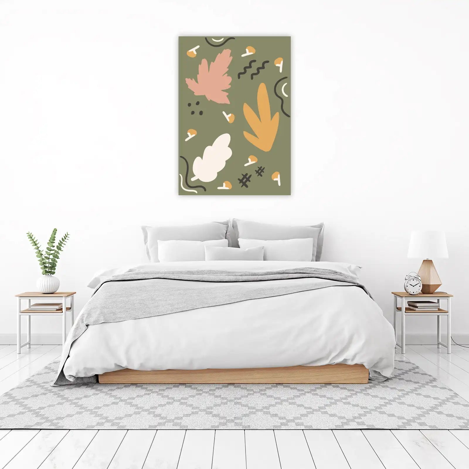 Abstract Botanical Mid-Century Modern Wall Art