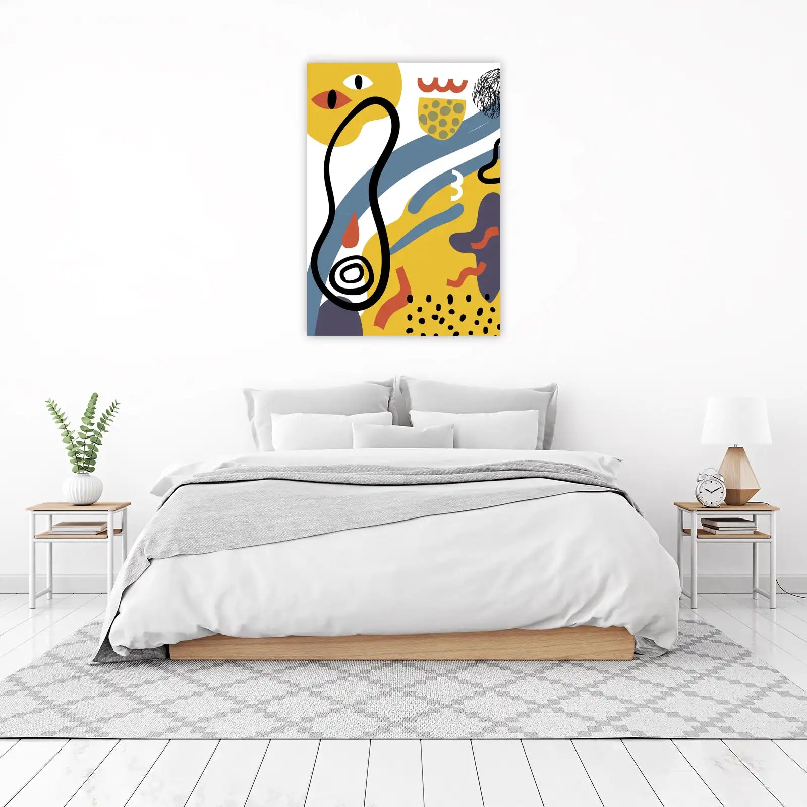 Abstract Eye & Blob Wall Art