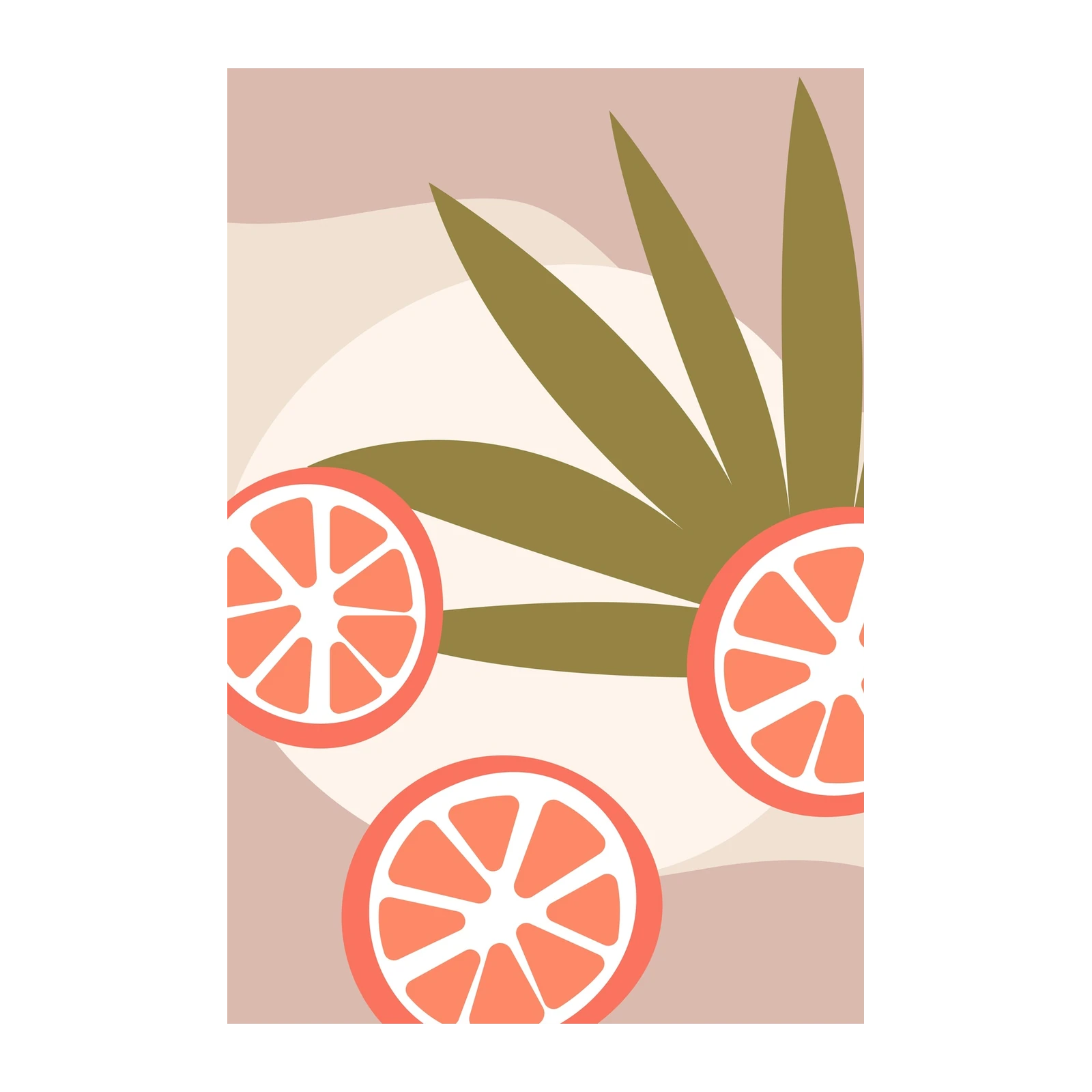 Citrus Grove Boho Abstract Wall Art
