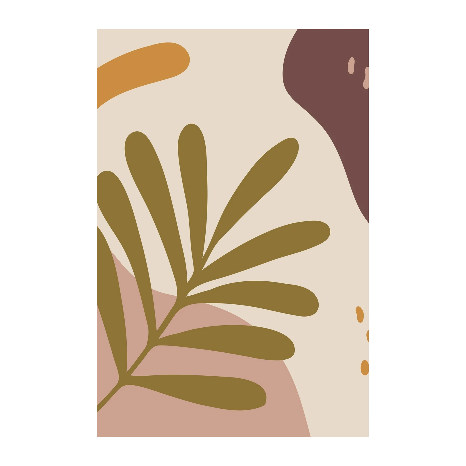 Boho Botanical Abstract Wall Art