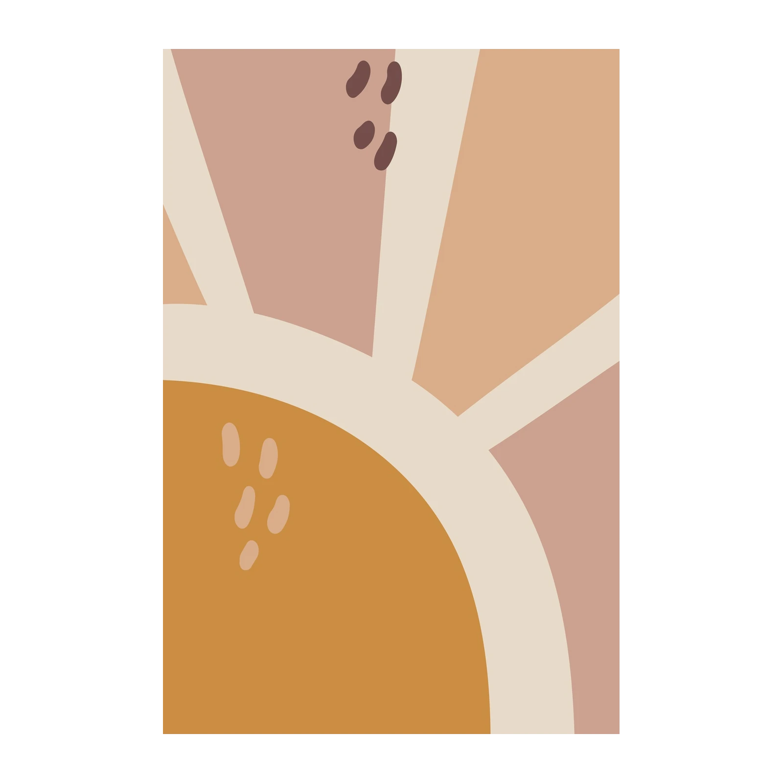Boho Sunburst Abstract Wall Art