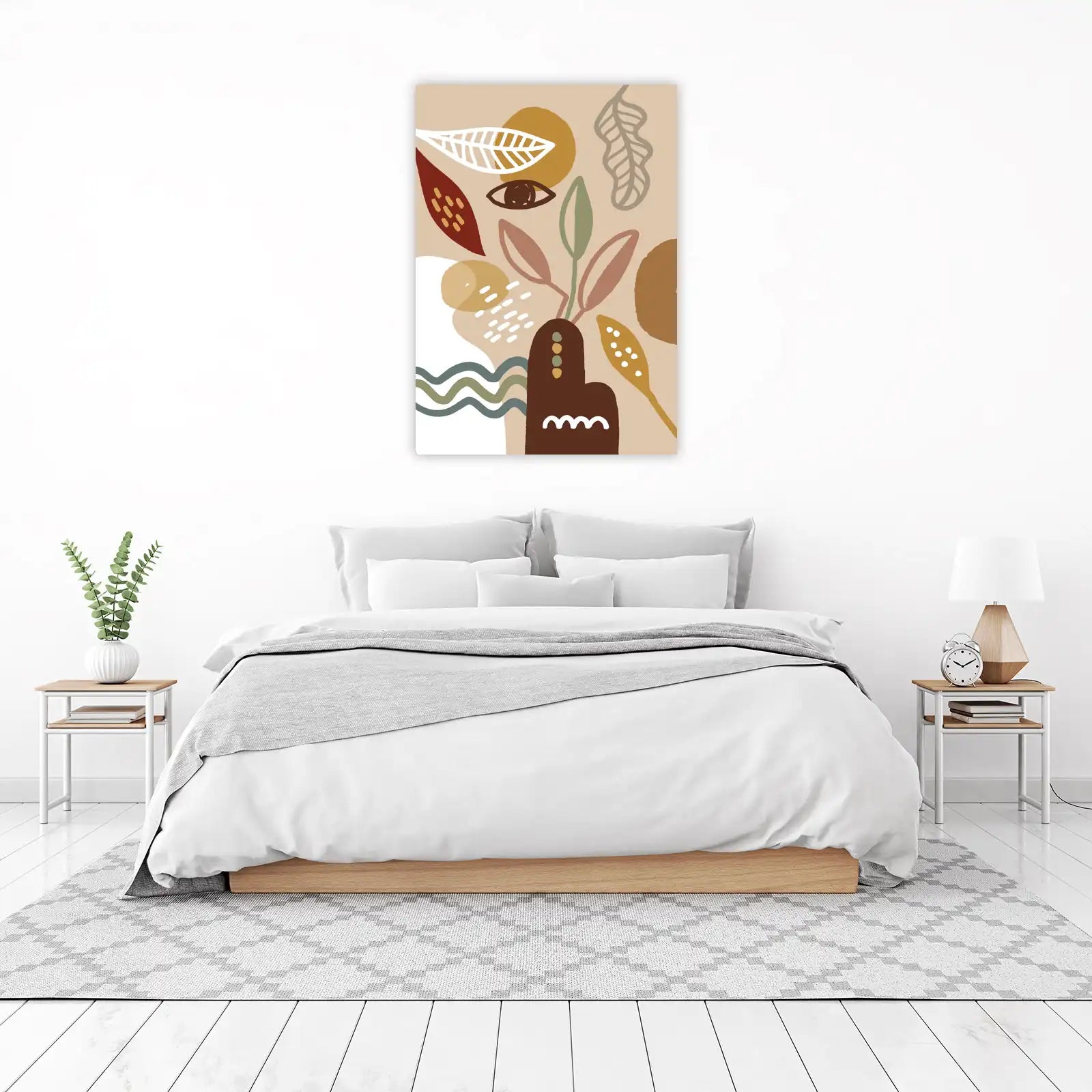 Abstract Boho Botanical Eye Wall Art