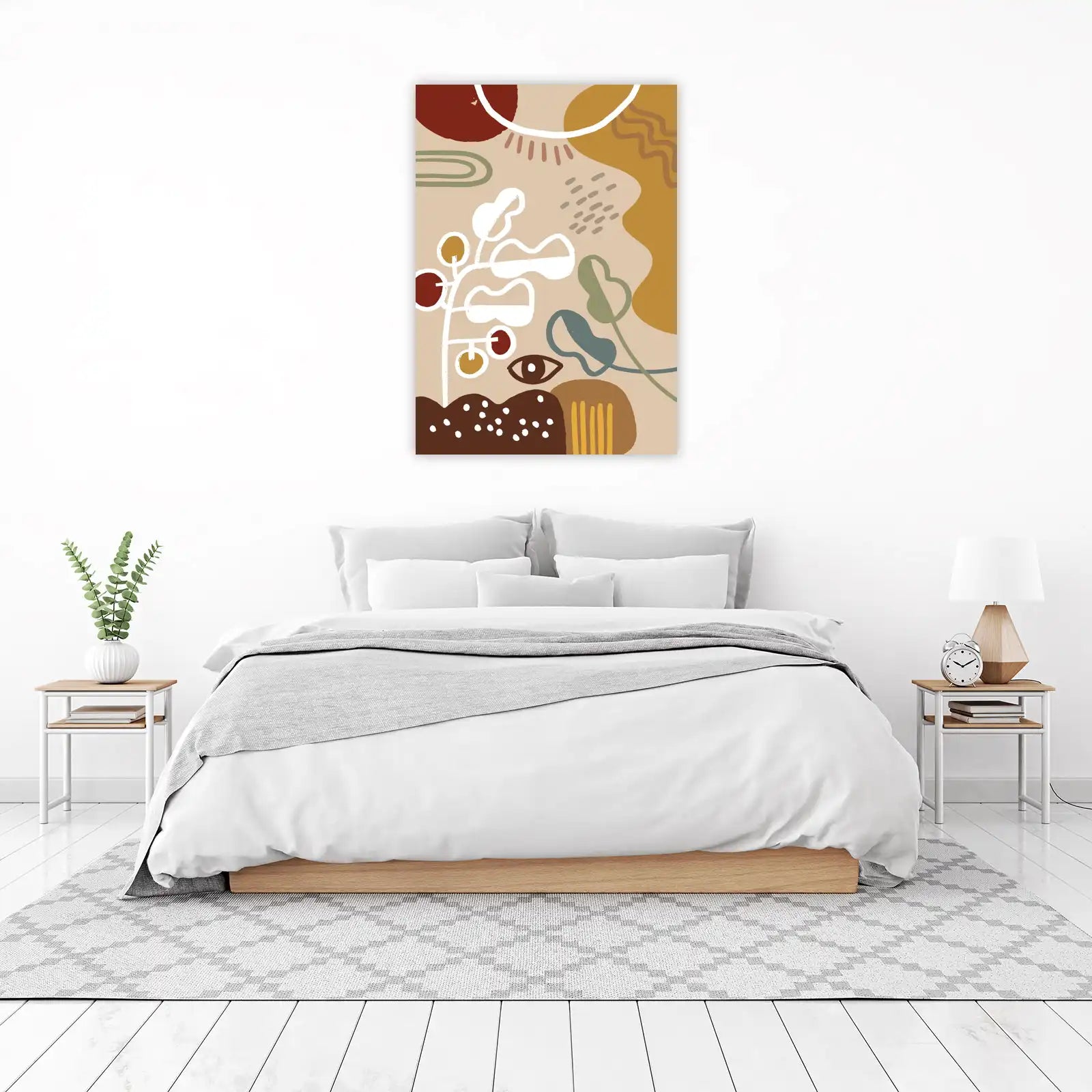 Boho Abstract Botanical Eye Wall Art