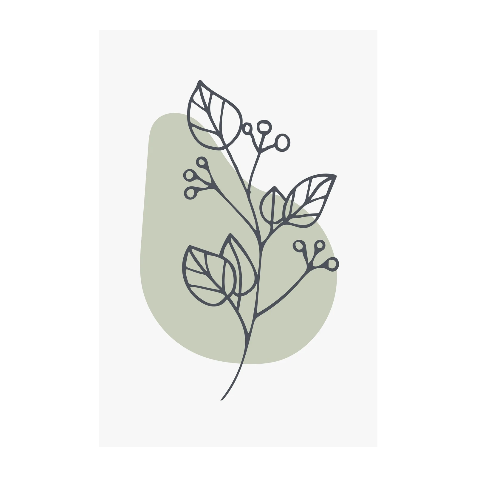 Minimalist Botanical Line Art Wall Art