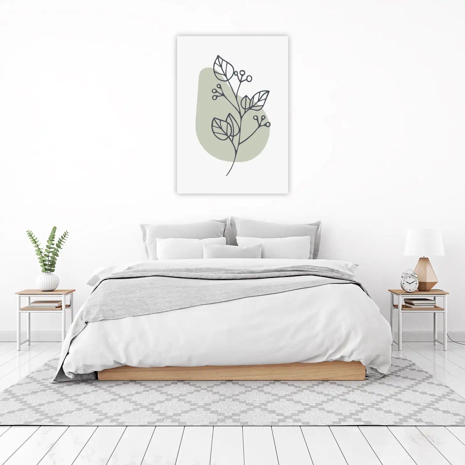 Minimalist Botanical Line Art Wall Art