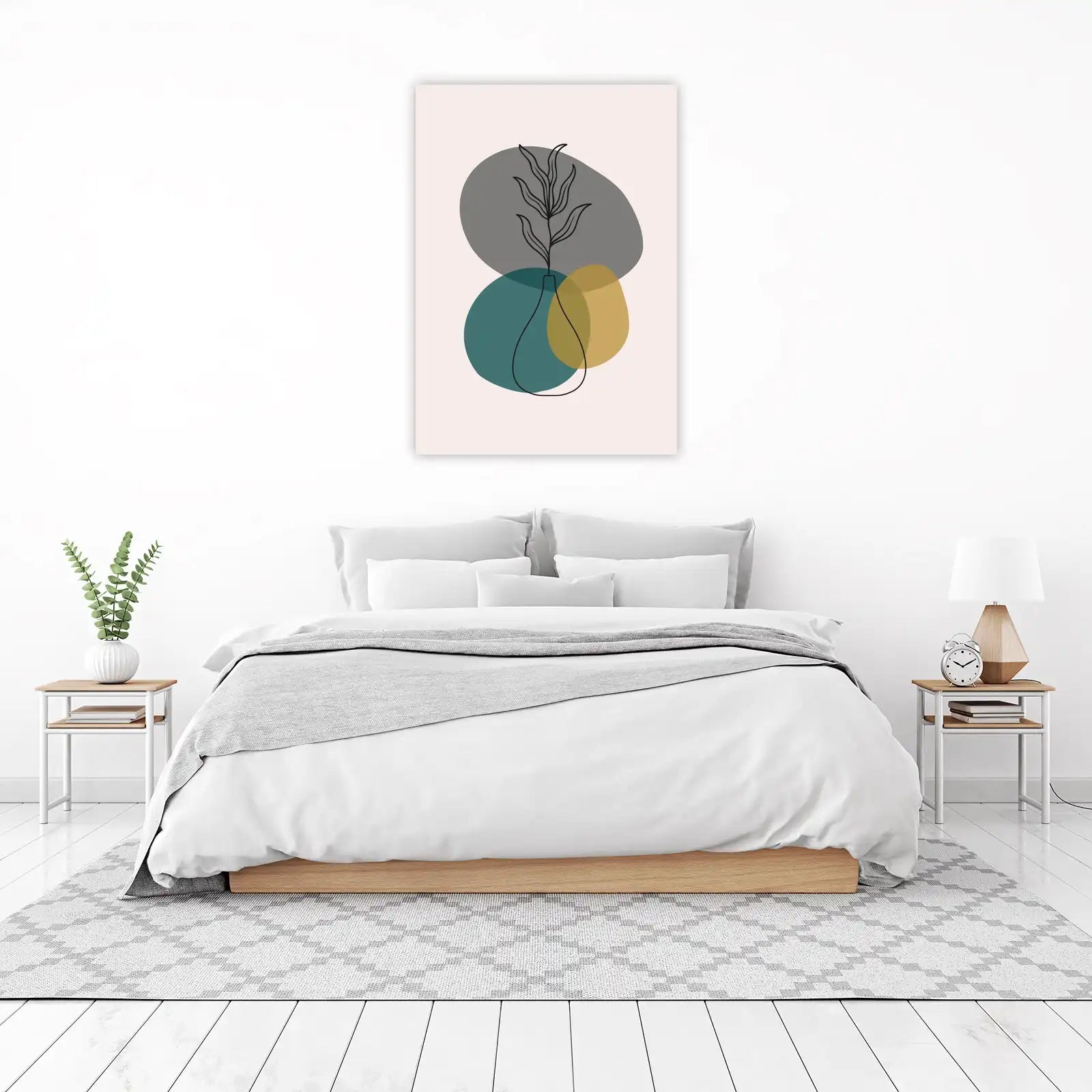Abstract Botanical Vase Minimalist Wall Art
