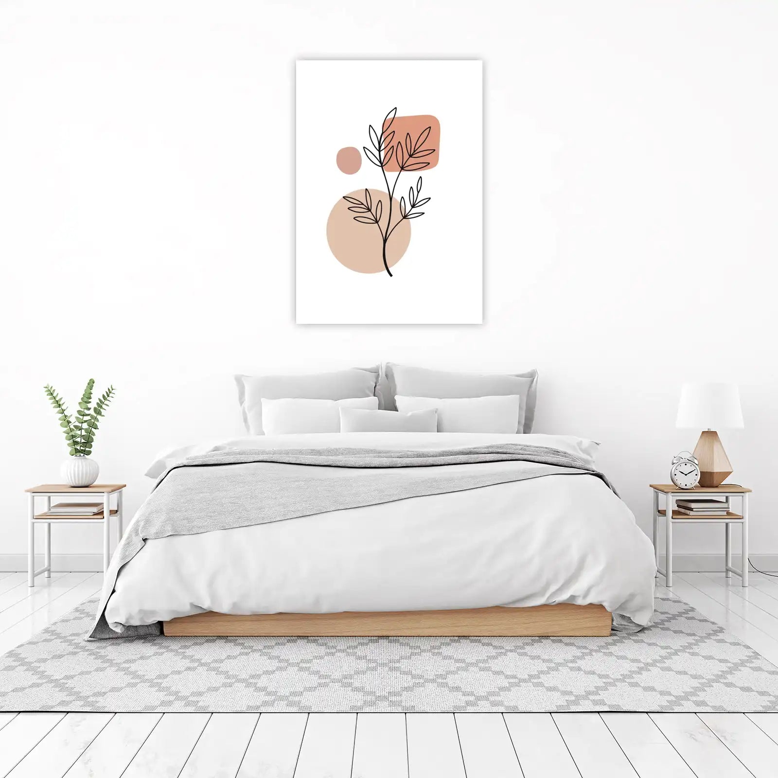 Boho Botanical Line Art Wall Art