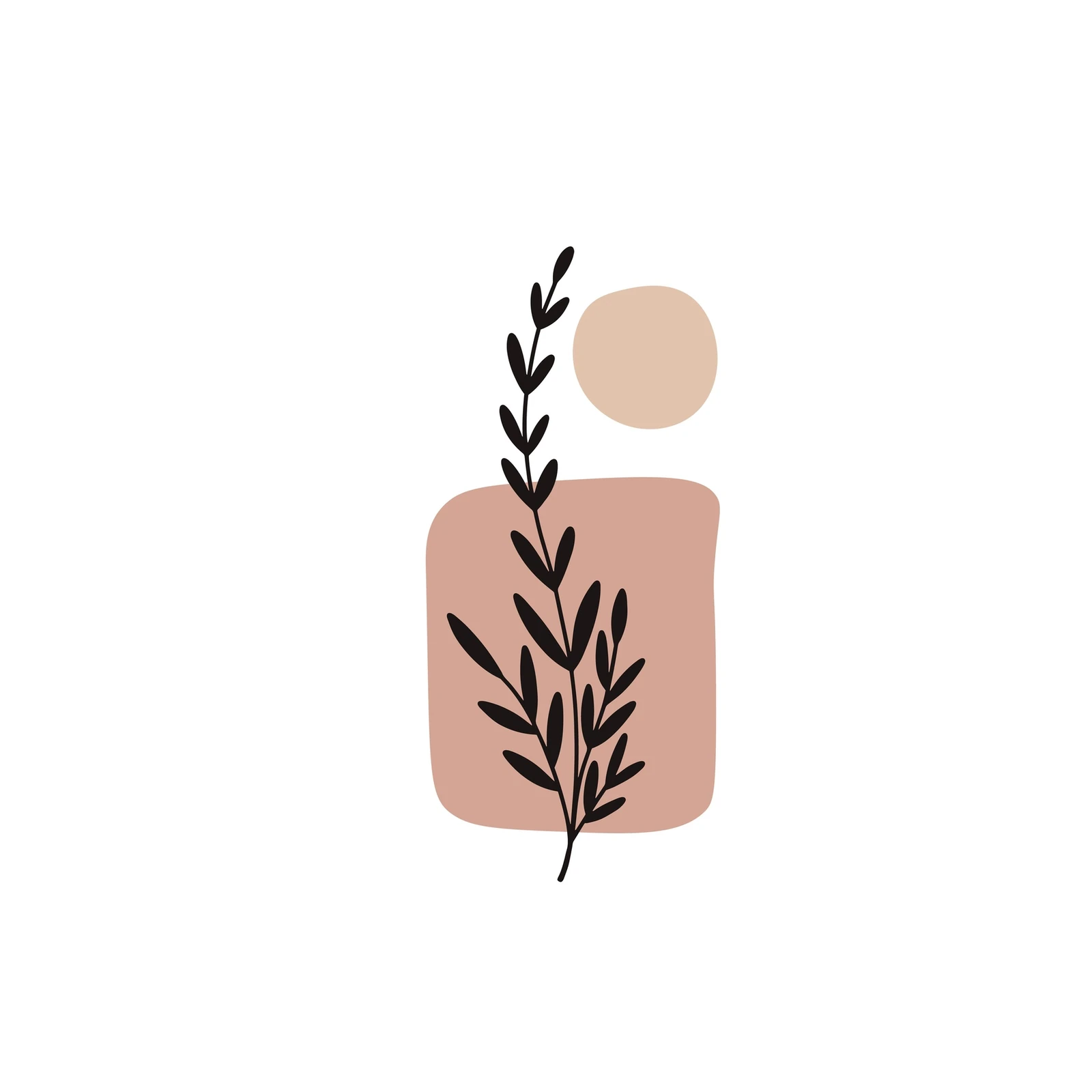 Minimalist Botanical Abstract Wall Art
