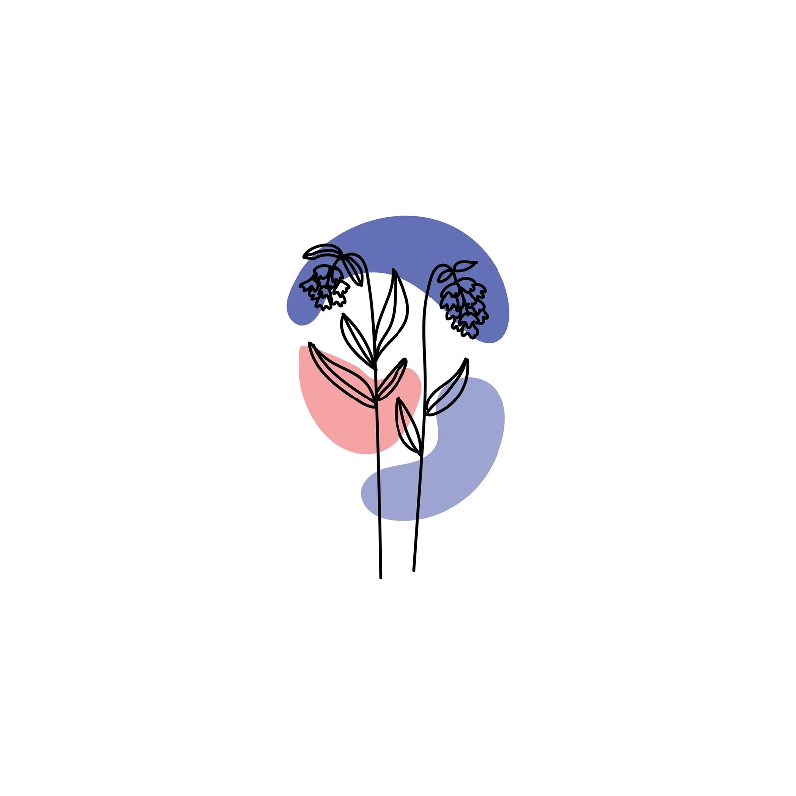 Abstract Floral Line Art Wall Art