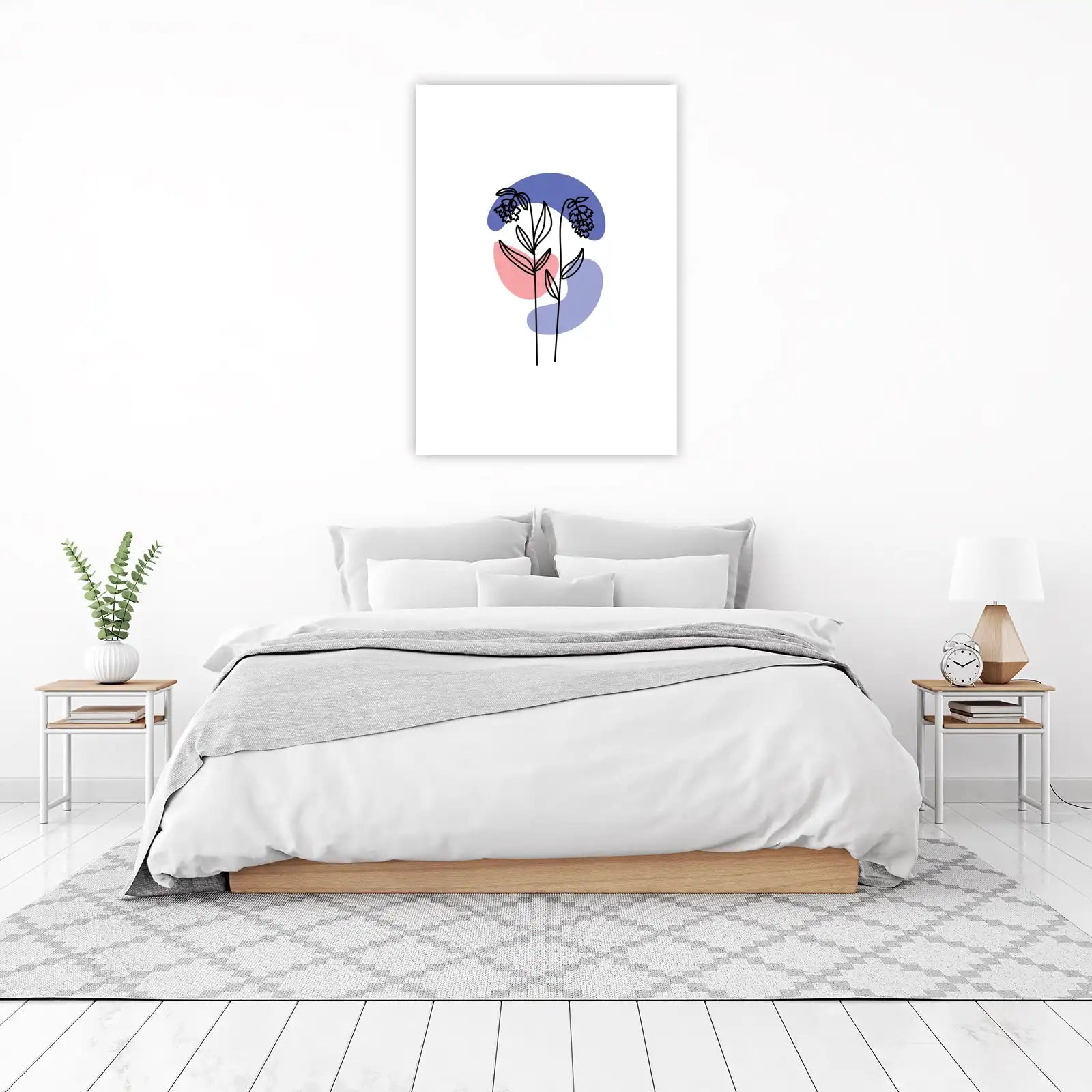 Abstract Floral Line Art Wall Art
