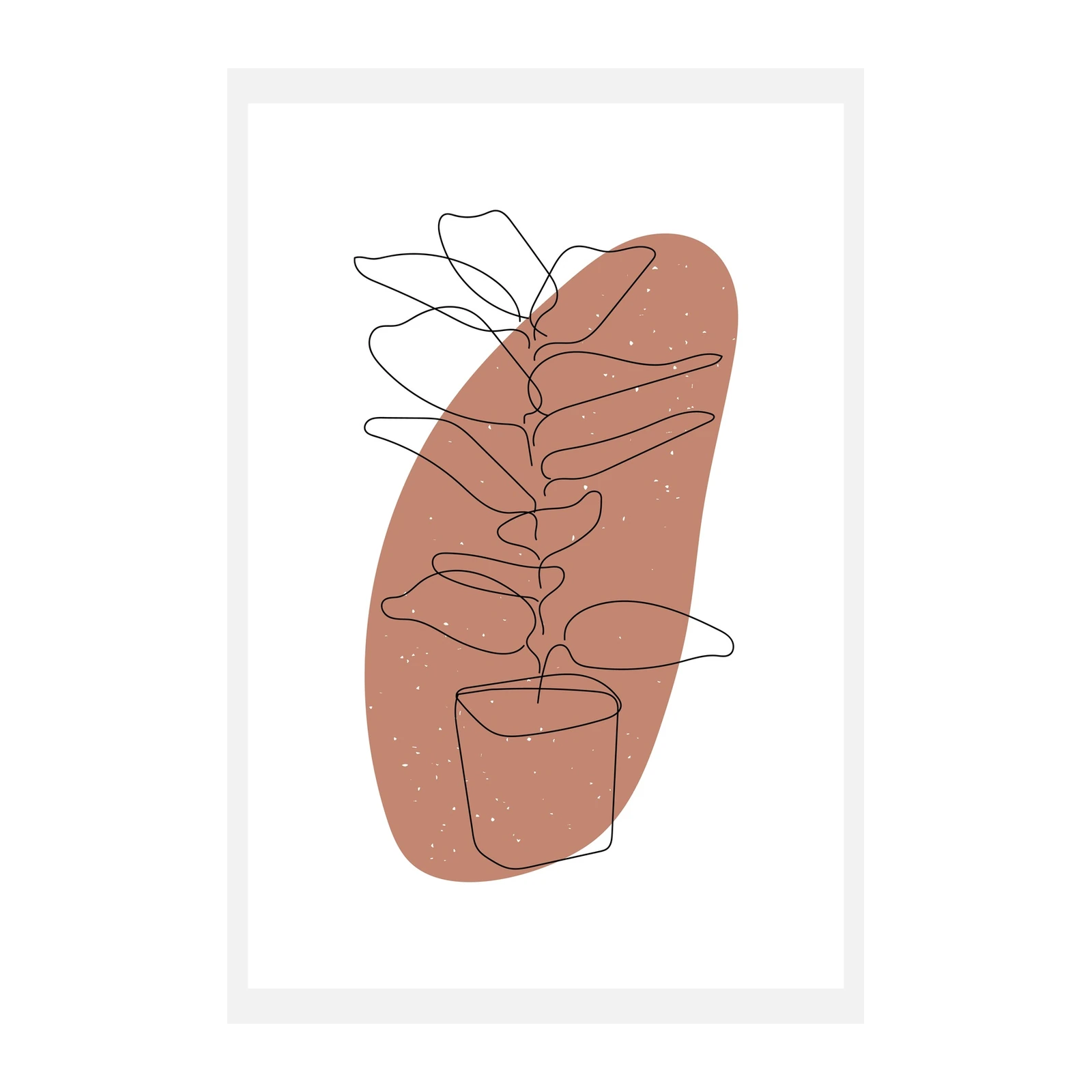 Minimalist Plant Line Art Wall Art