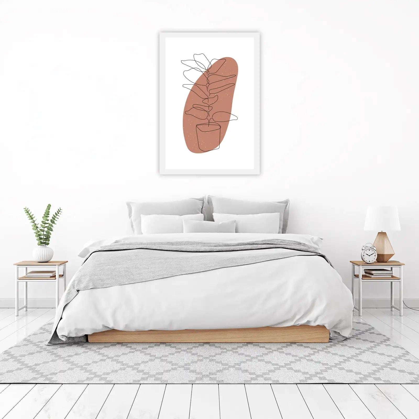 Minimalist Plant Line Art Wall Art