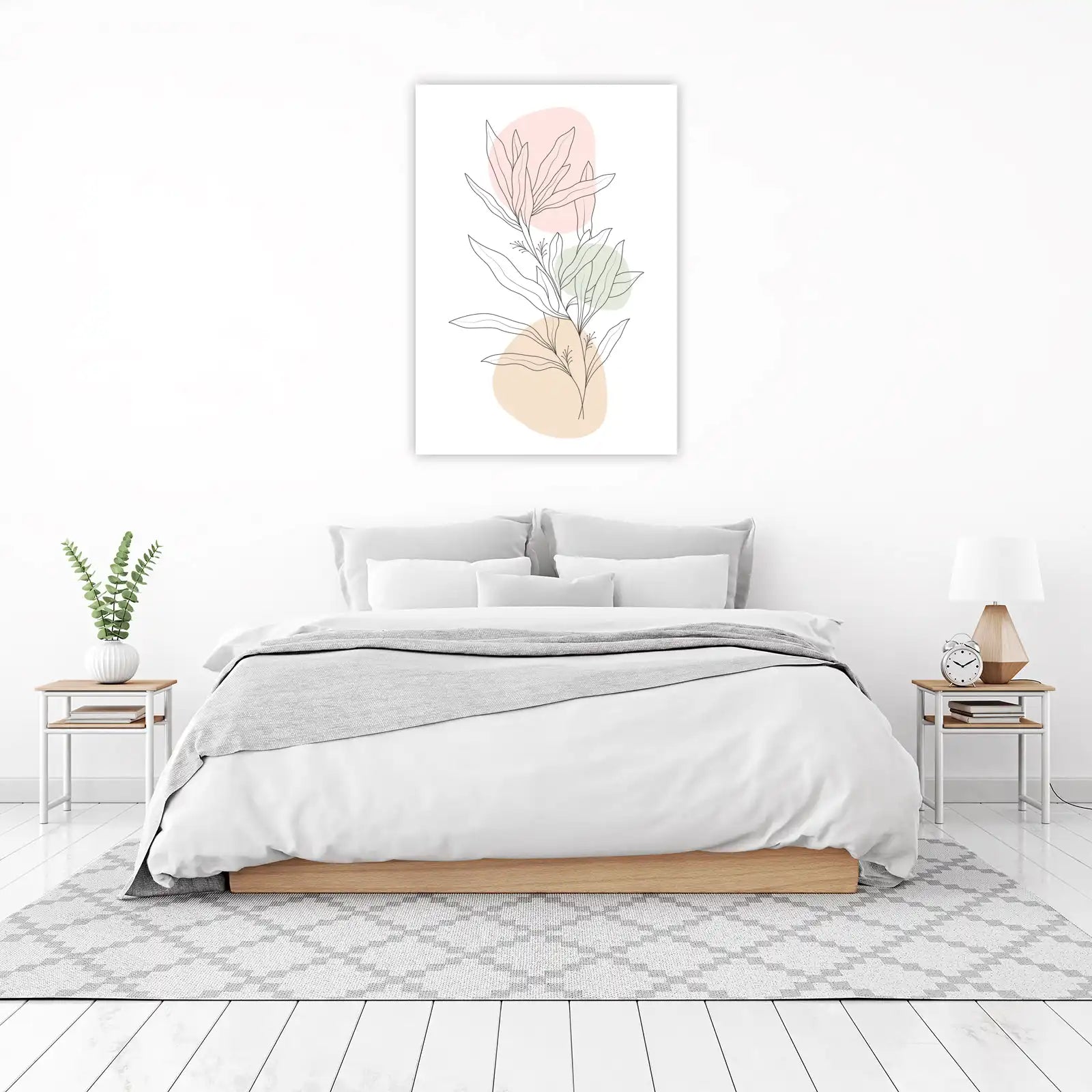 Modern Botanical Line Art Wall Art
