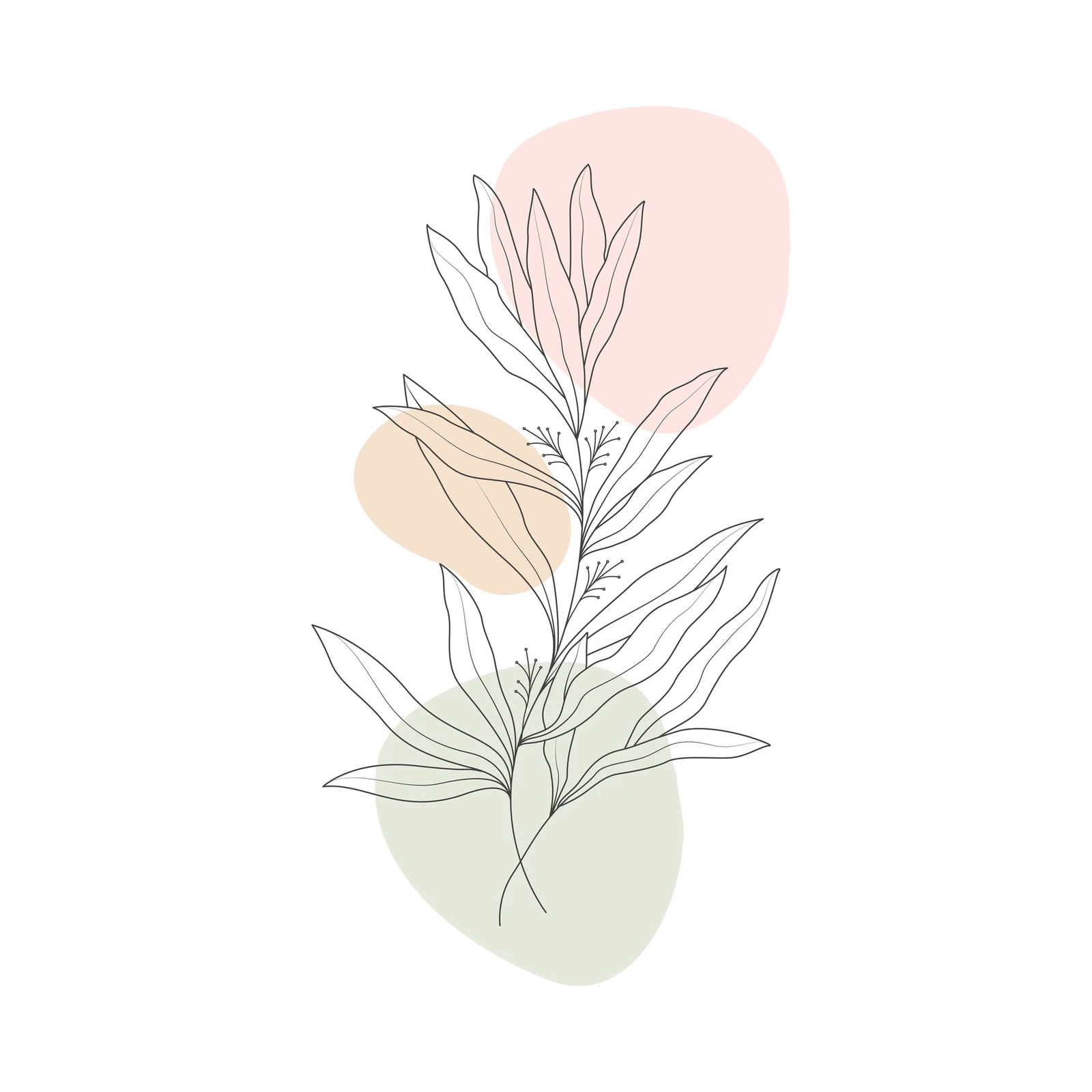 Minimalist Botanical Line Art Wall Art