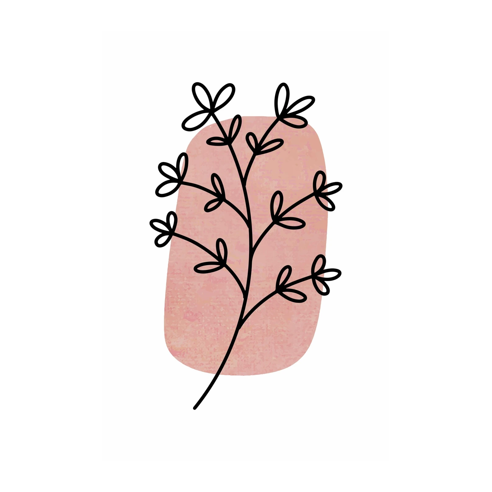 Boho Minimalist Branch Wall Art