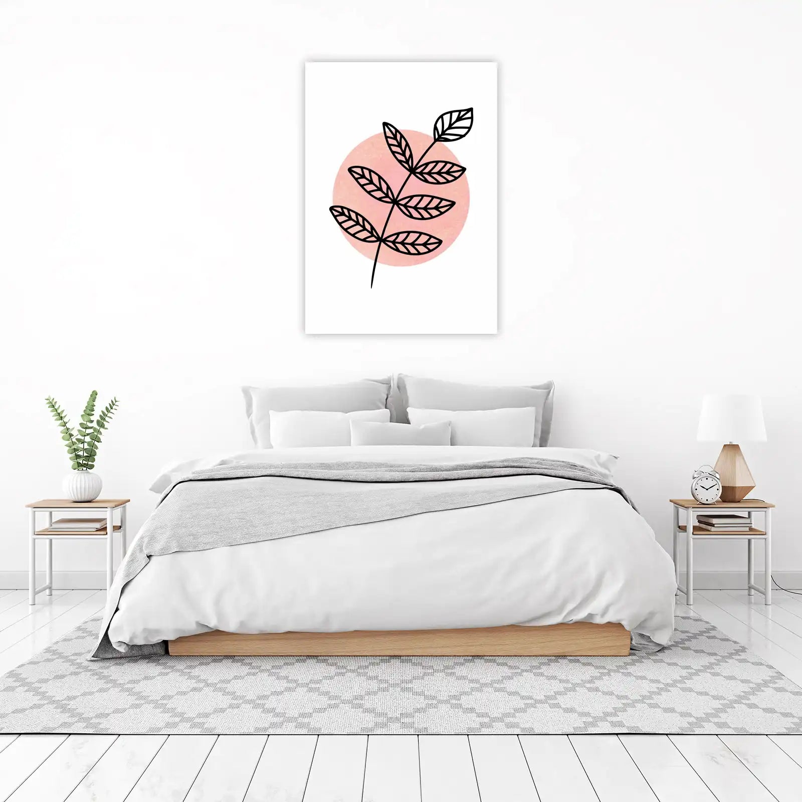 Minimalist Leaf Botanical Art Wall Art