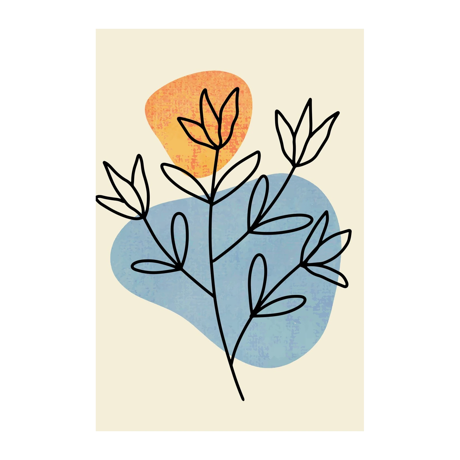Abstract Botanical Minimalist Wall Art