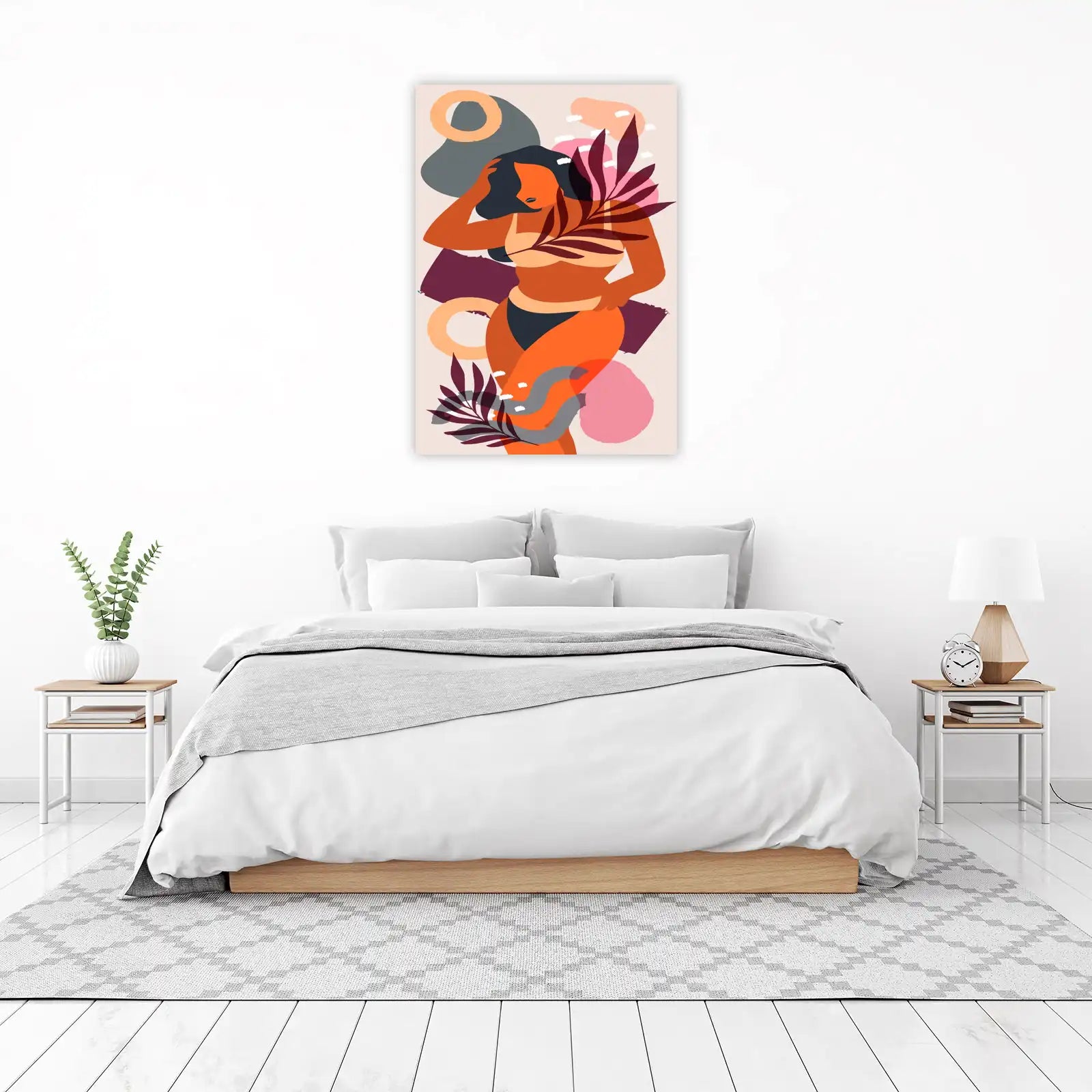 Bohemian Body Abstract Woman Wall Art