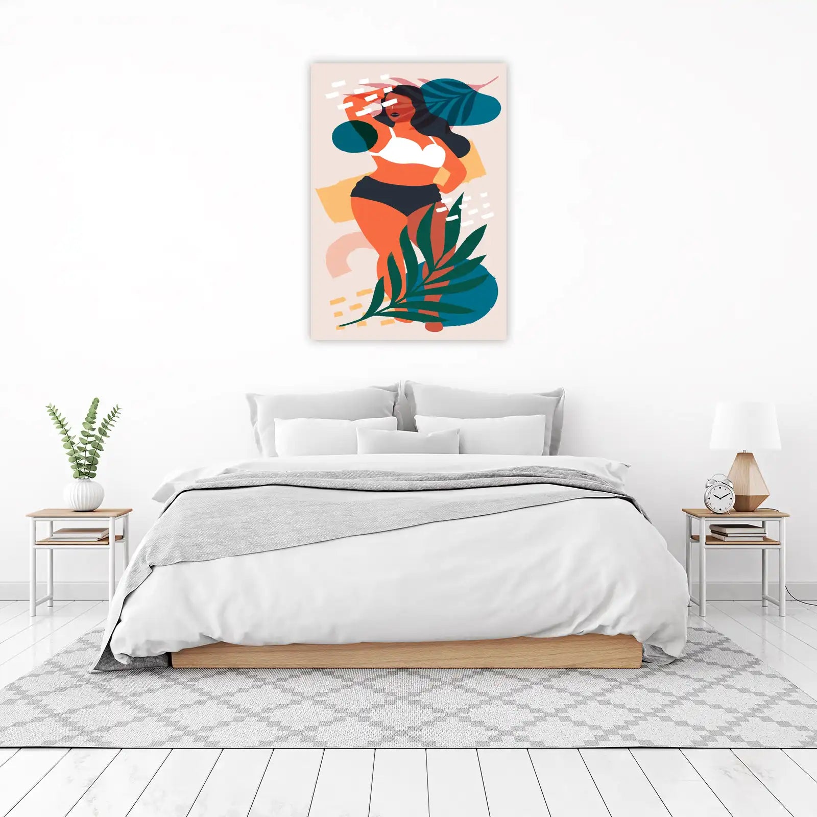 Boho Woman Tropical Vibes Wall Art