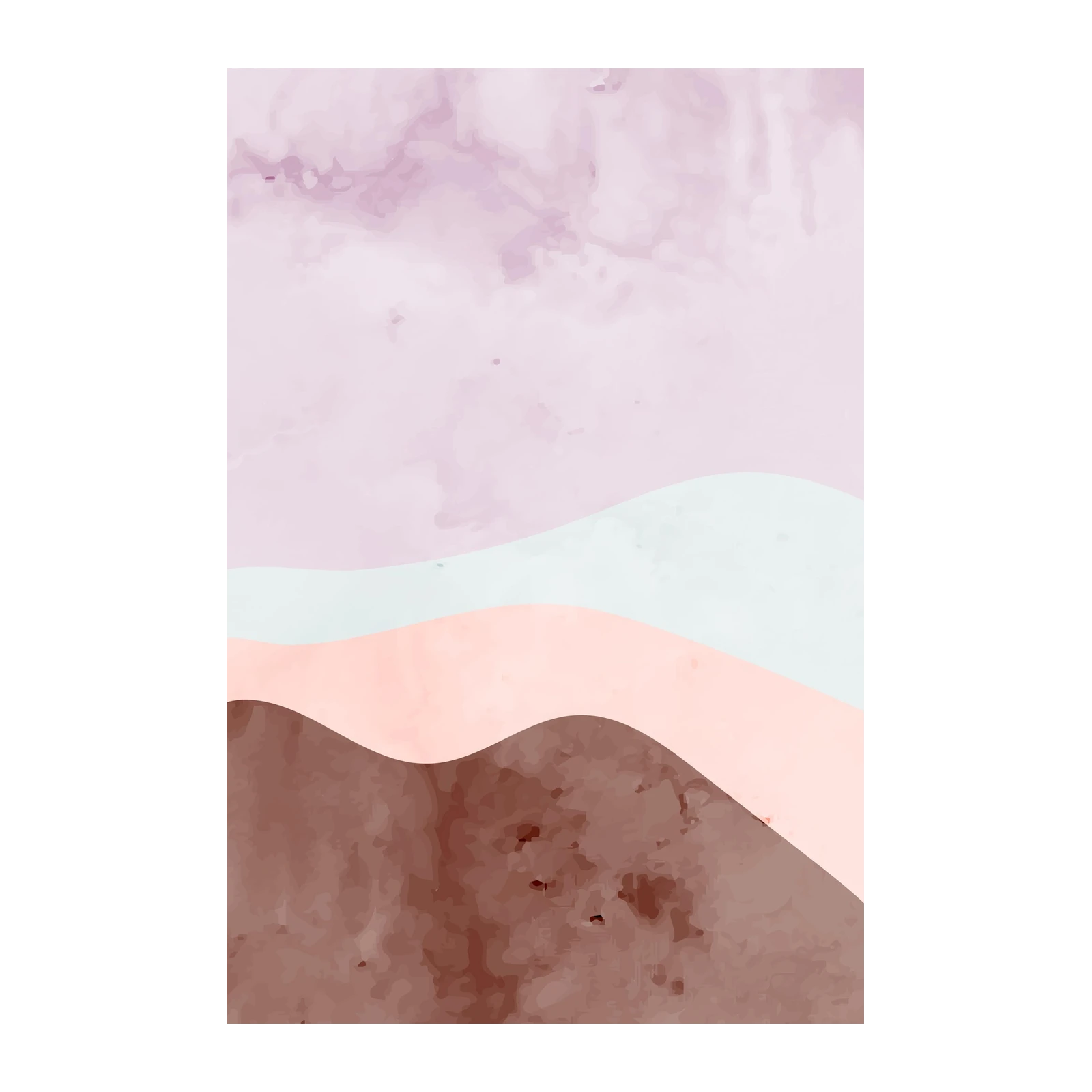 Serene Pastel Landscape Wall Art