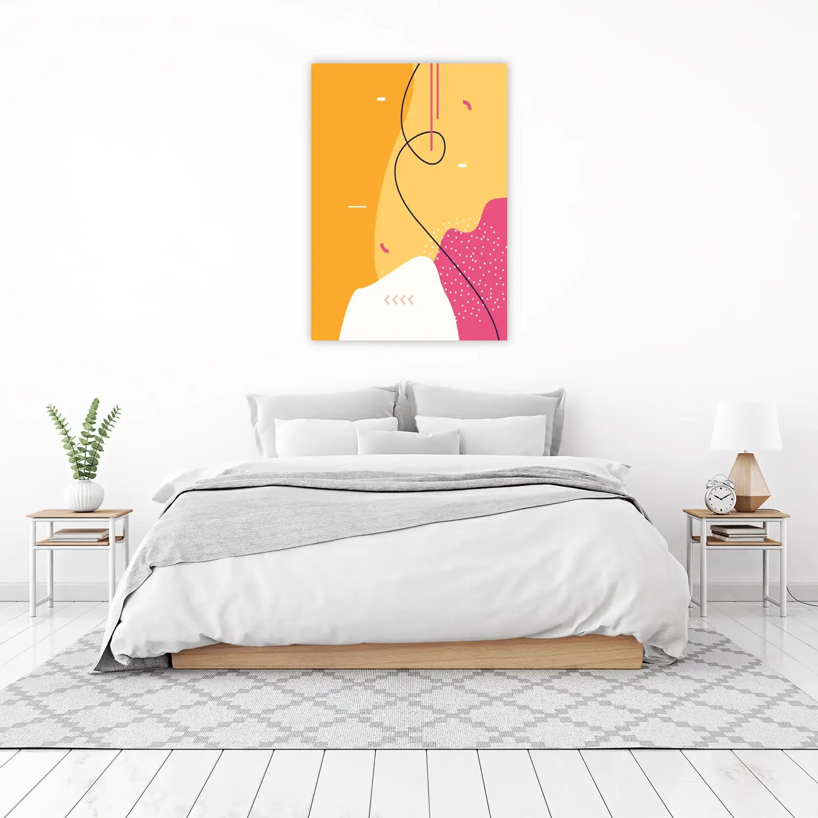 Vibrant Abstract Shapes Wall Art