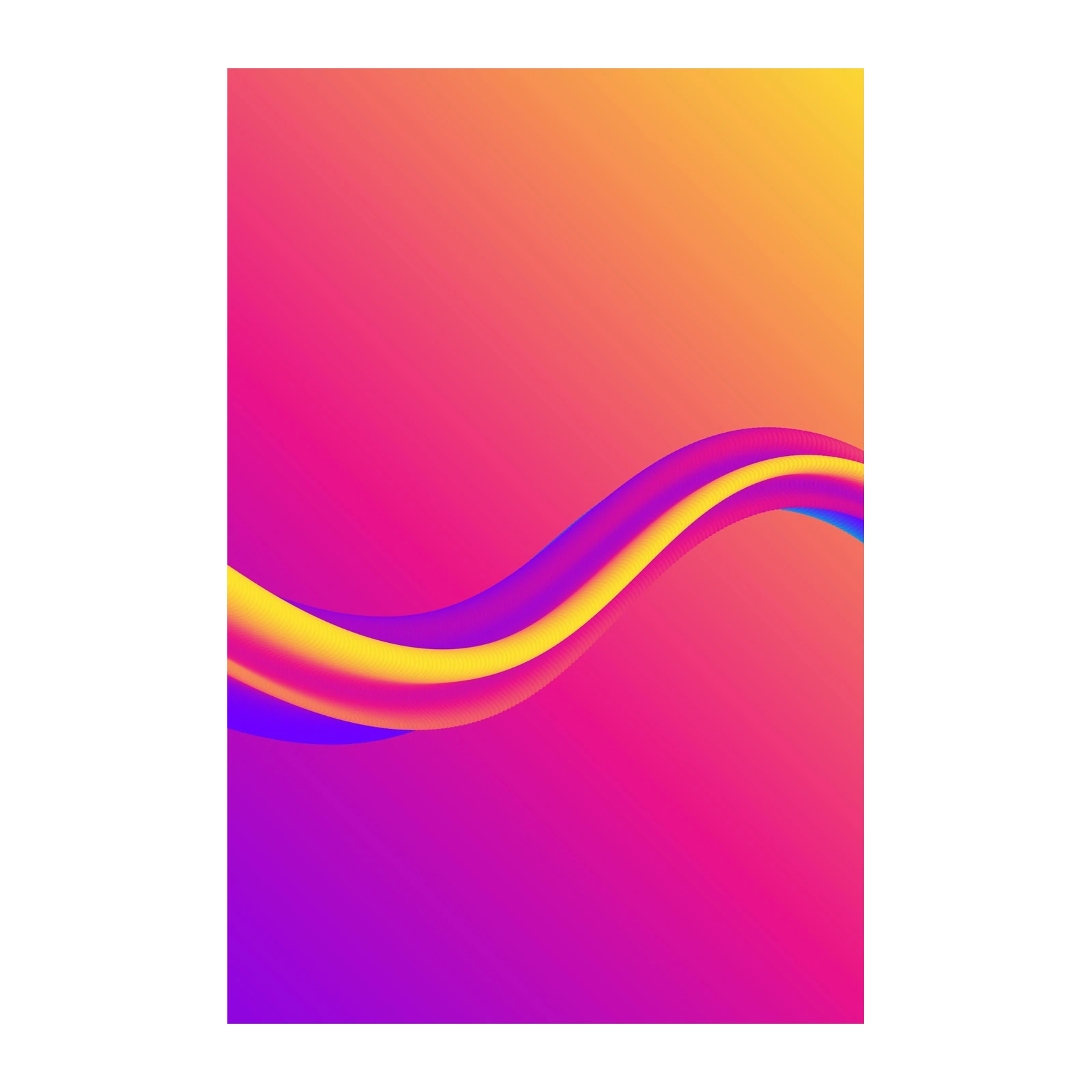 Vibrant Fluid Wave Wall Art - Modern Abstract Art