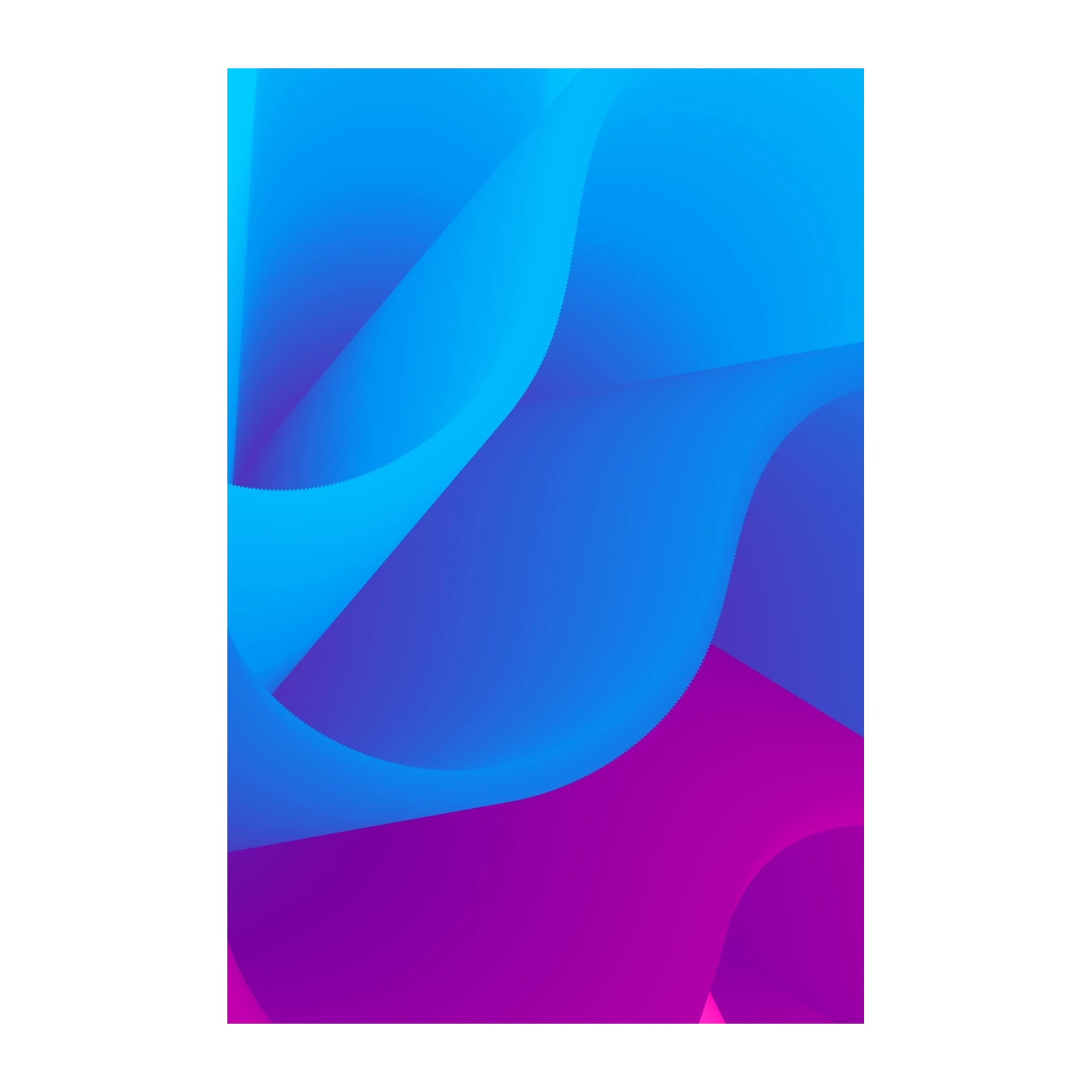 Vibrant Fluid Abstract Blue Magenta Wall Art