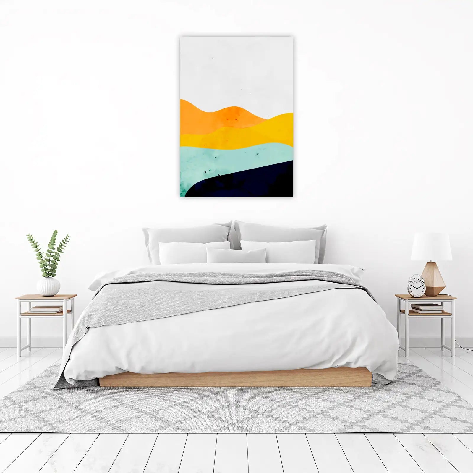 Abstract Sunset Landscape Wall Art