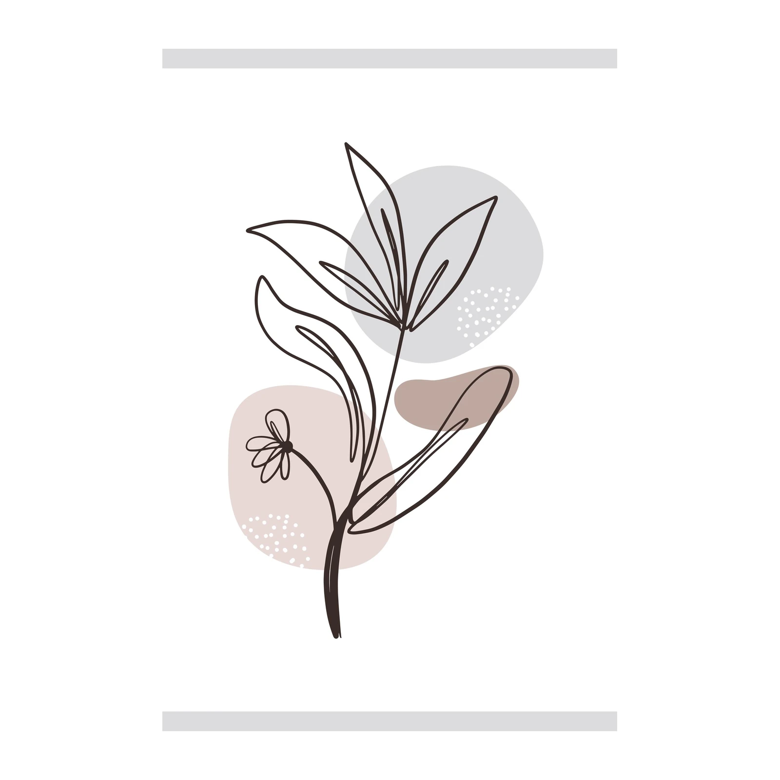 Minimalist Floral Line Art Wall Art